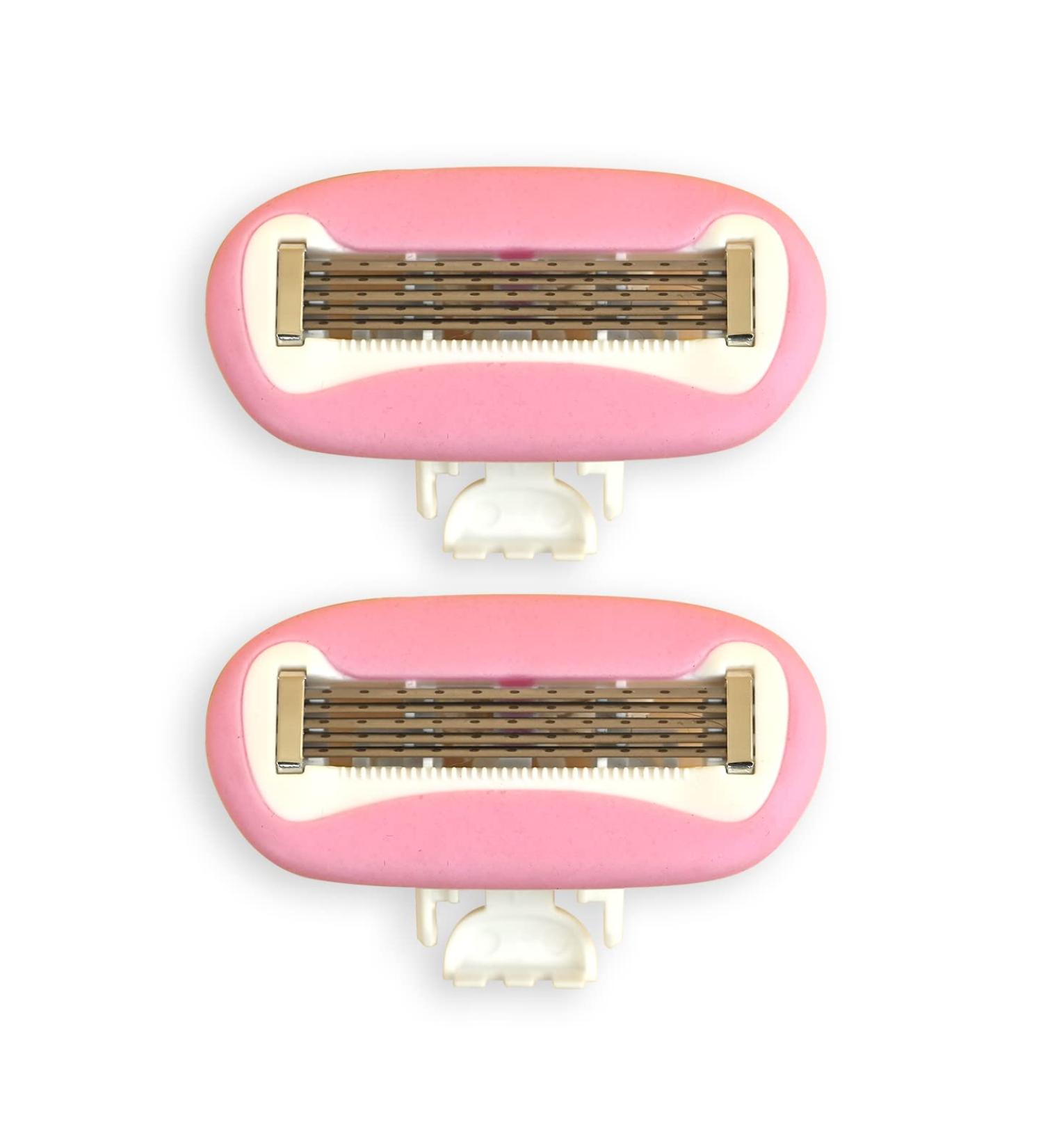 Body Razor Mini Cartridge Refill Pack - 5-Blade Precision with Aloe Vera & Vitamin E - Anti-Clog Design (2 Count) | Shop Internationally - Buy Online on GoSupps.com