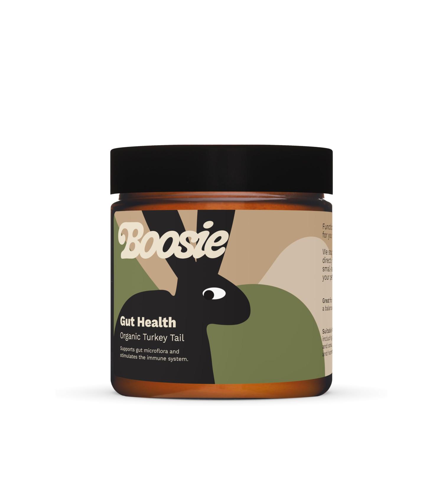 Boosie Organic Adaptogenic Powder for Dogs and Cats - Supports Gut Health and Promotes Diverse Microbiome - Turkey Tail Mushroom - 100% Natural without Additives or Preservatives - Pet Nutrition - Buy Online on GoSupps.com