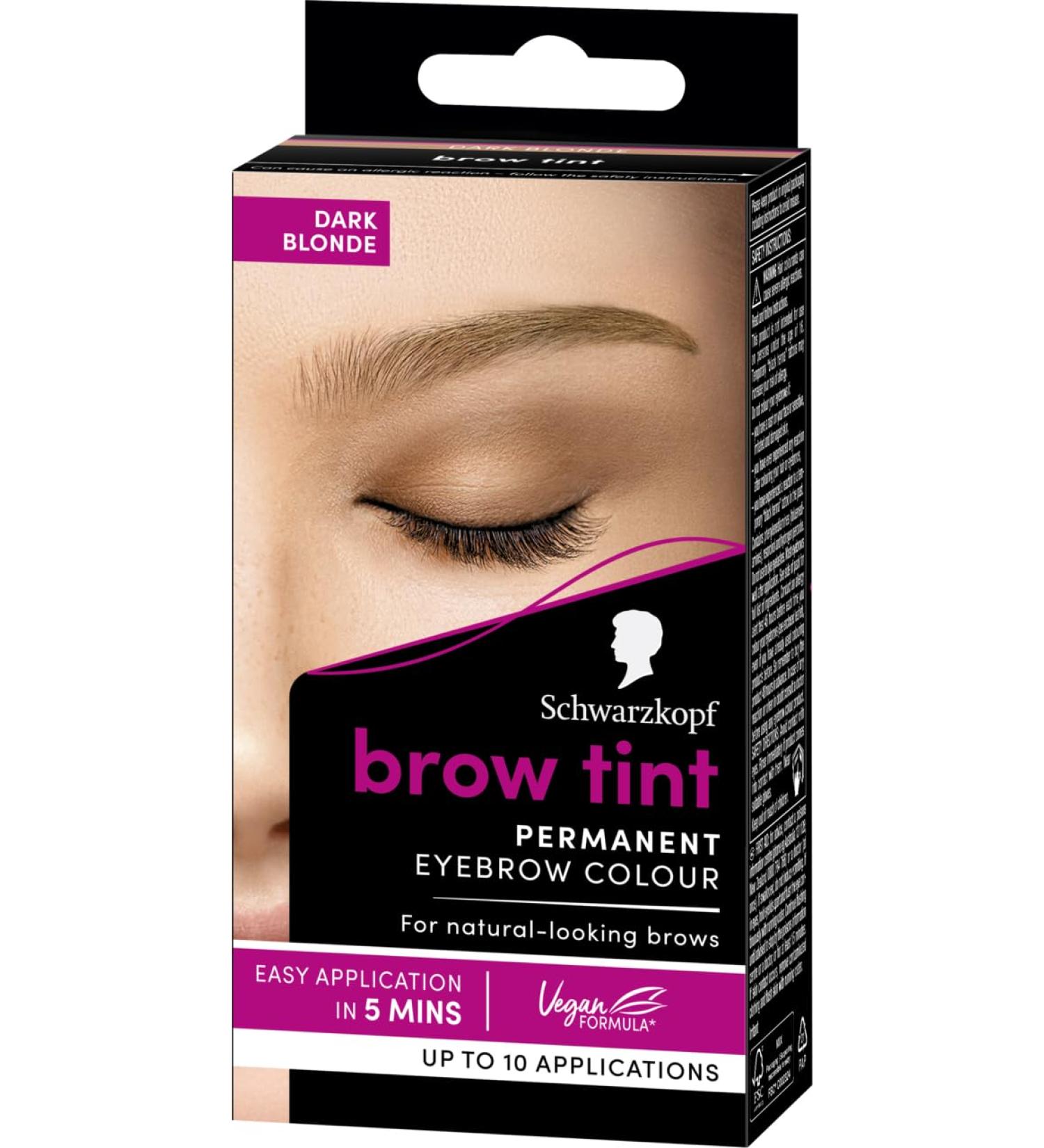 Schwarzkopf Brow Tint Professional Formula Eyebrow Dark Blonde - Long-lasting Brow Color - Buy Online on GoSupps.com
