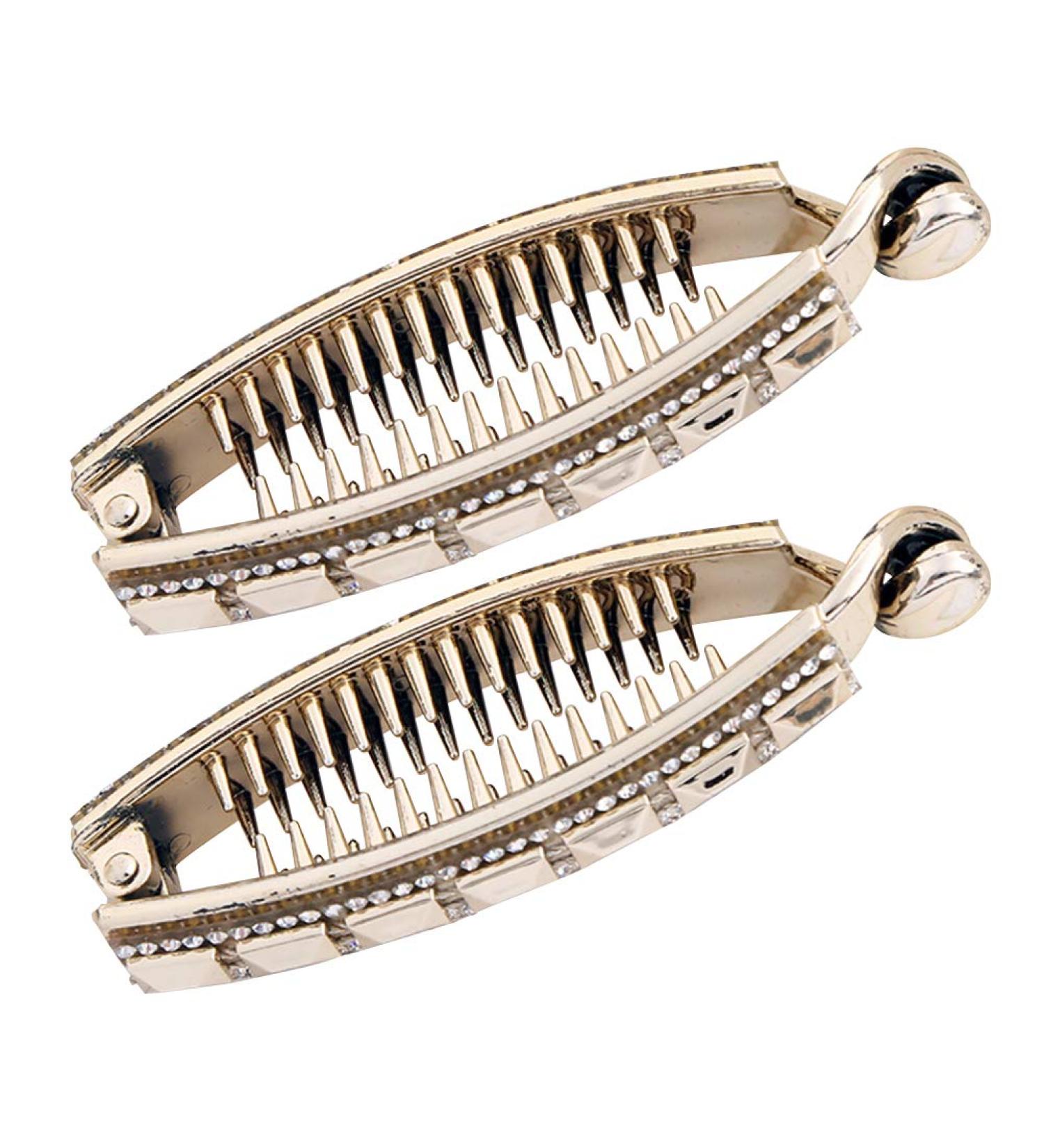 Lurrose 2pcs Women's Banana Hair Clips - Durable Plastic Hair Accessories for Effortless Styling | International Shipping Available - Buy Online on GoSupps.com