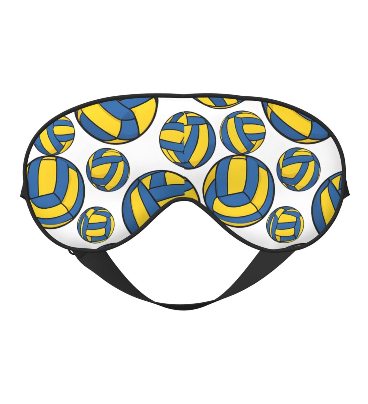 Sleep Mask Eye for Women & Men | Reusable Soft Blackout Covers for Better Sleep & Travel | Volleyball Design Gifts - Buy Online on GoSupps.com