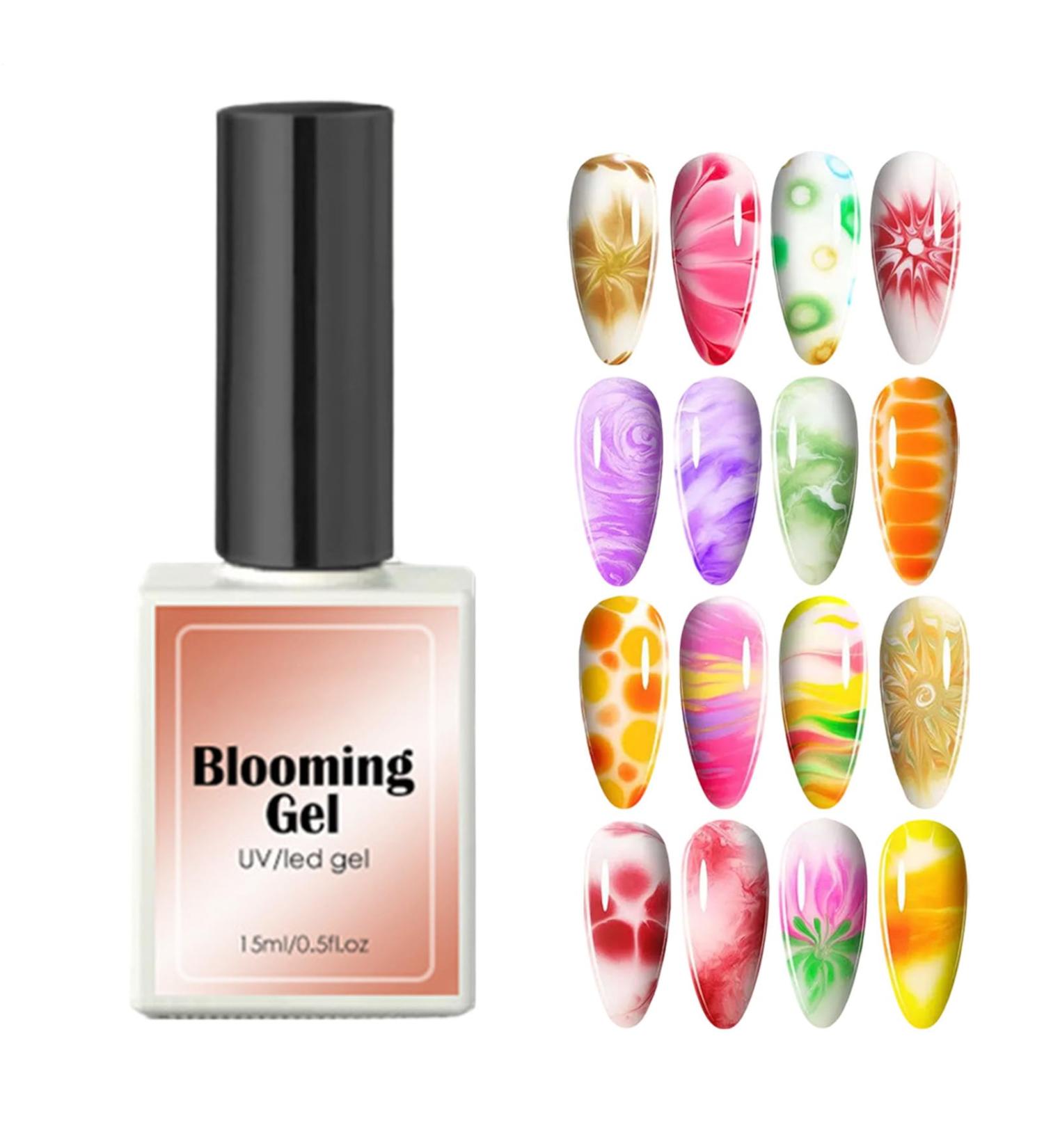 Gel - 15ml bloom effect glaze clear spread for stunning designs | non chic gloss finish manicure kit decorations - Buy Online on GoSupps.com
