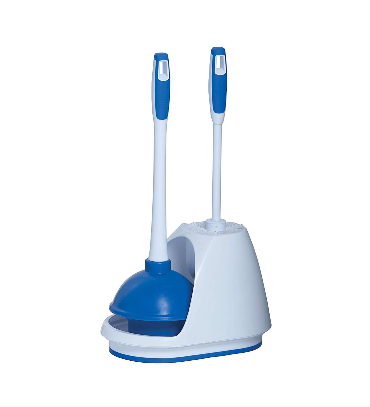 Mr. Clean Turbo Plunger and Bowl Brush Caddy Set - Blue/White 1-Pack - Buy Online on GoSupps.com