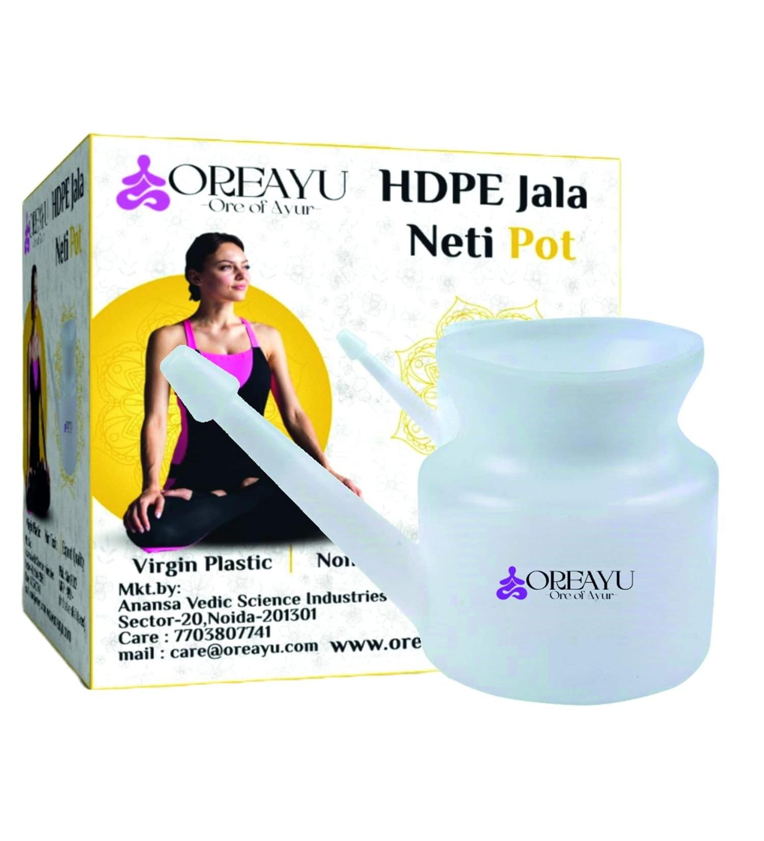 Jala Neti Pot Lota 500 ml White Jal Neti for Sinus Use Made of Virgin Plastic - Buy Online on GoSupps.com