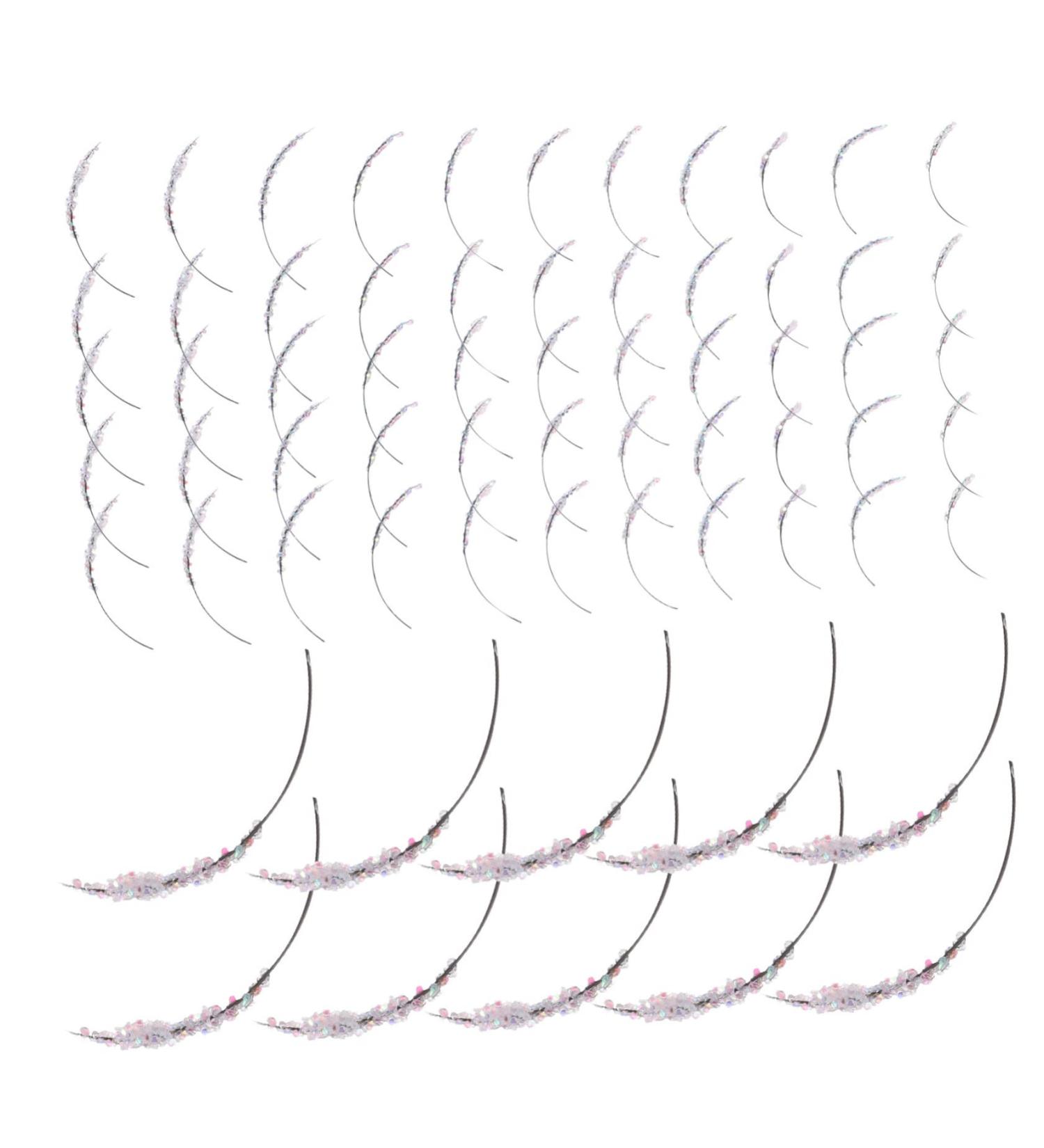 DRESSOOS 1 Box glitter false eyelashes glitter spike lashes glitter lash clusters colored lash strips fake eyelash kit para pesta as lash extension High-grade fiber Miss shine extend - Buy Online on GoSupps.com