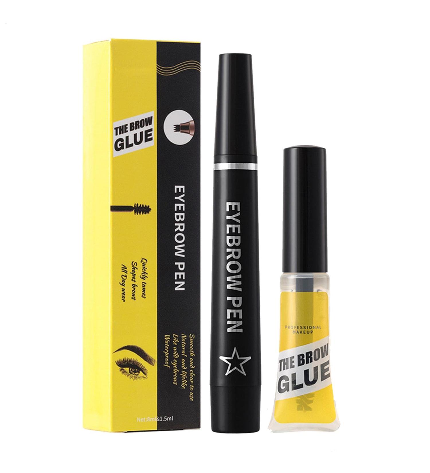  dewdat Microblading Eyebrow Pen Microblading Eyebrow Pencil - Smudge and Sweat Resistant Eyebrow Pen - Liquid Eyebrow Makeup Pen 4-Prong Fork with Gel - Buy Online on GoSupps.com