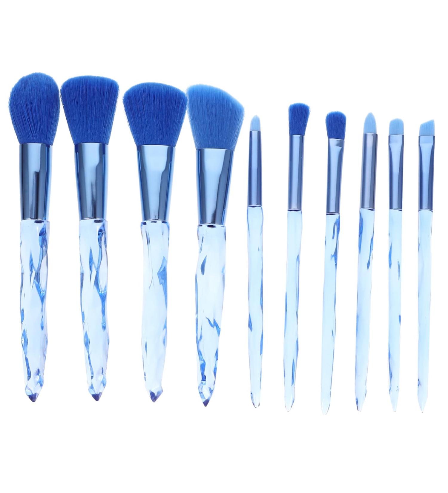 FRCOLOR 10pcs Makeup Brush Tools Eyeshadow Cosmetics Brush Beauty Accessories Eye Shadow Brush Major 20X12X2.5cm Blue - Buy Online on GoSupps.com