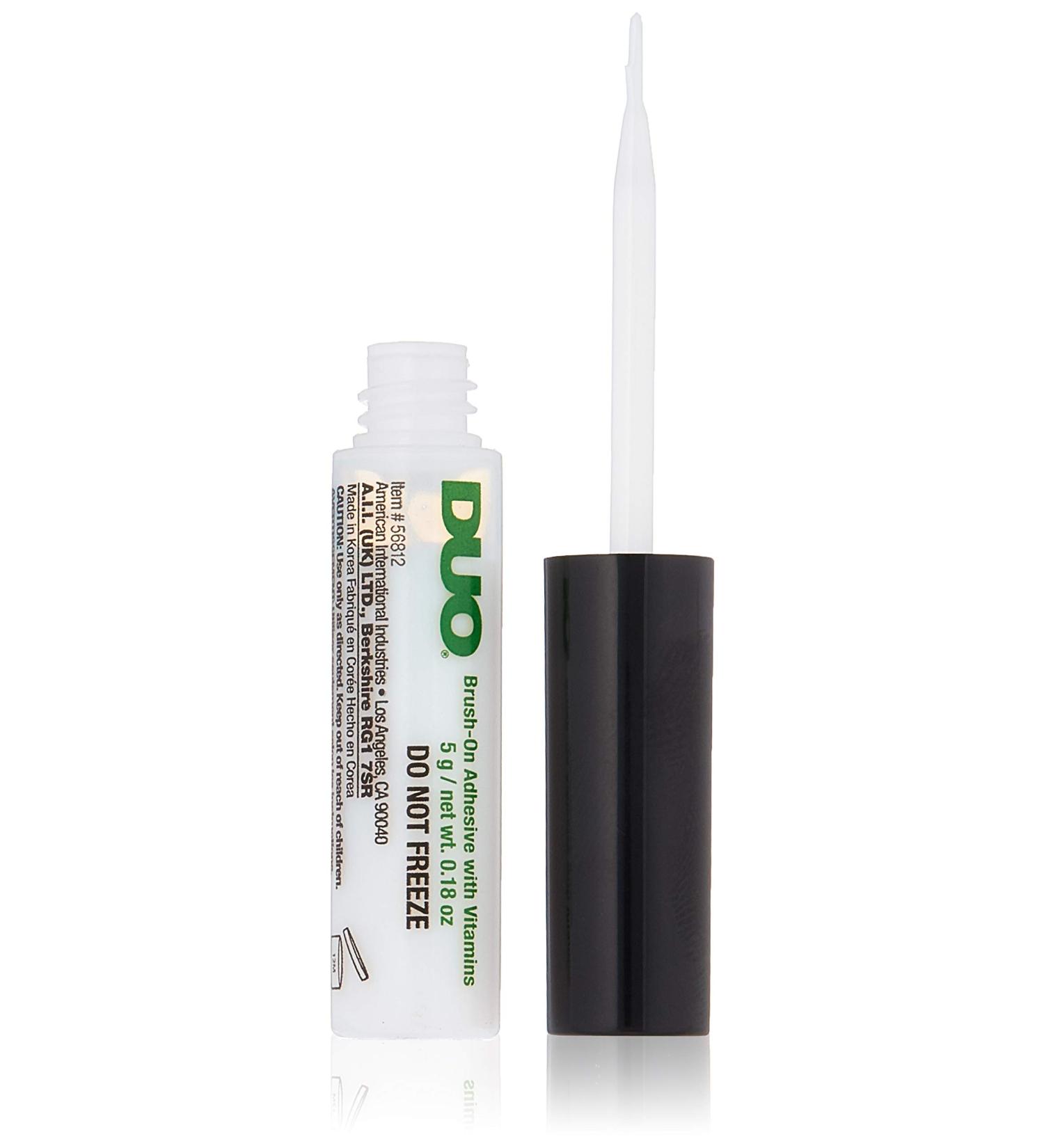 Duo Brush-On Striplash Adhesive Clear/White 0.18 oz (5.3ml) - Pack of 2 - Buy Online on GoSupps.com