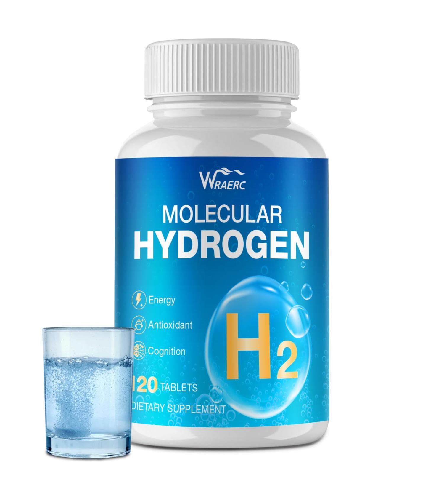 Hydrogen Tablets H2 Tabs Fast-Dissolving Hydrogen Supplement for Cellular Hydration A028