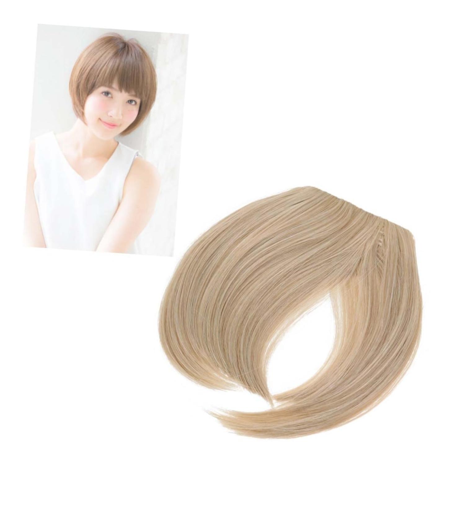 Housoutil Piece Clip in Bangs Human Hair Extensions Bangs Straight Flat Clip on Fringe Front Hair Extensions Front Hair Bangs French Bangs Fringe European and American Hair Clip medium As Shown - Buy Online on GoSupps.com