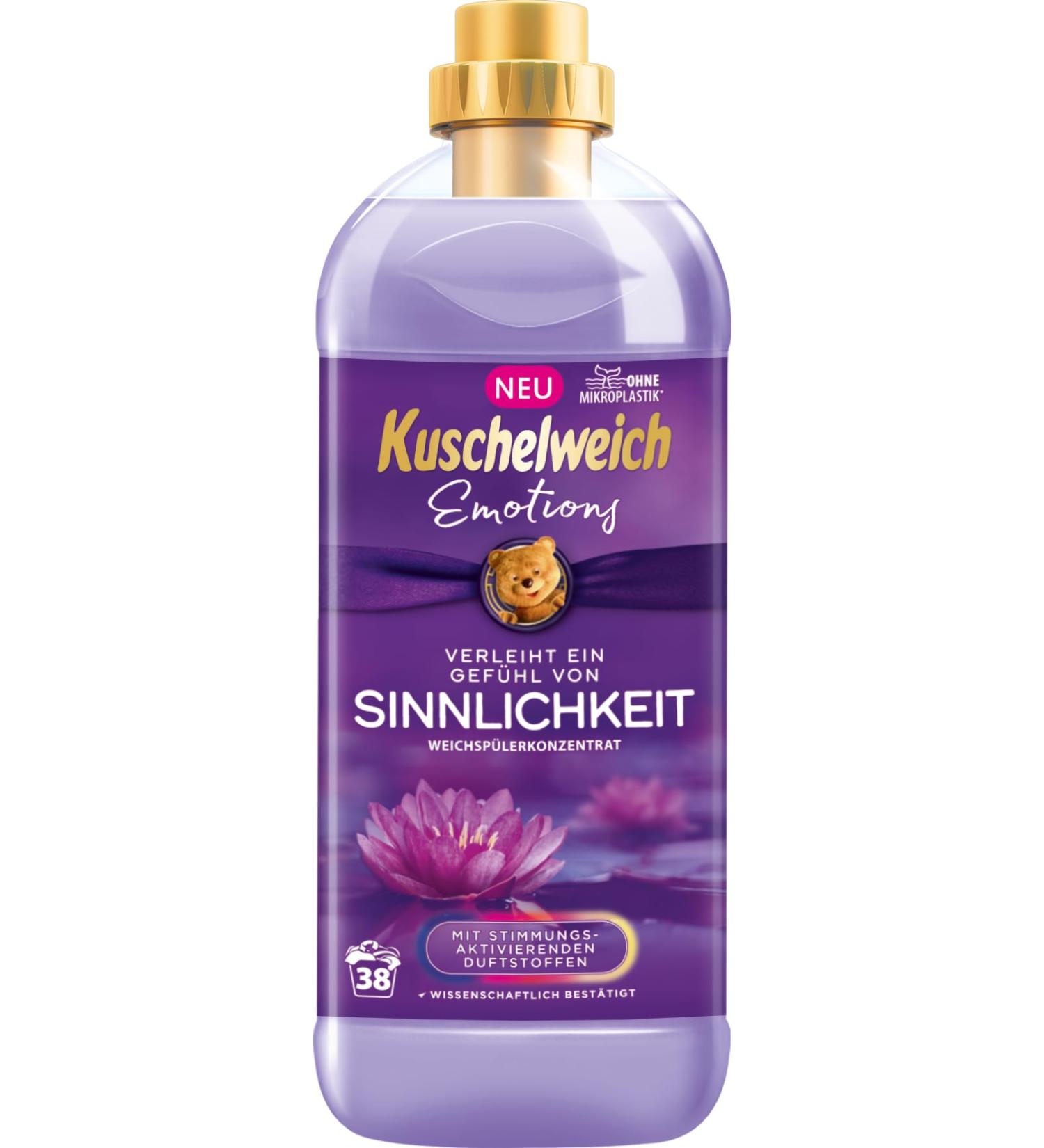 Kuschelweich Emotions Sensuality Fabric Softener 1L - 38 Washes of Luxurious Freshness | International Shipping - Buy Online on GoSupps.com