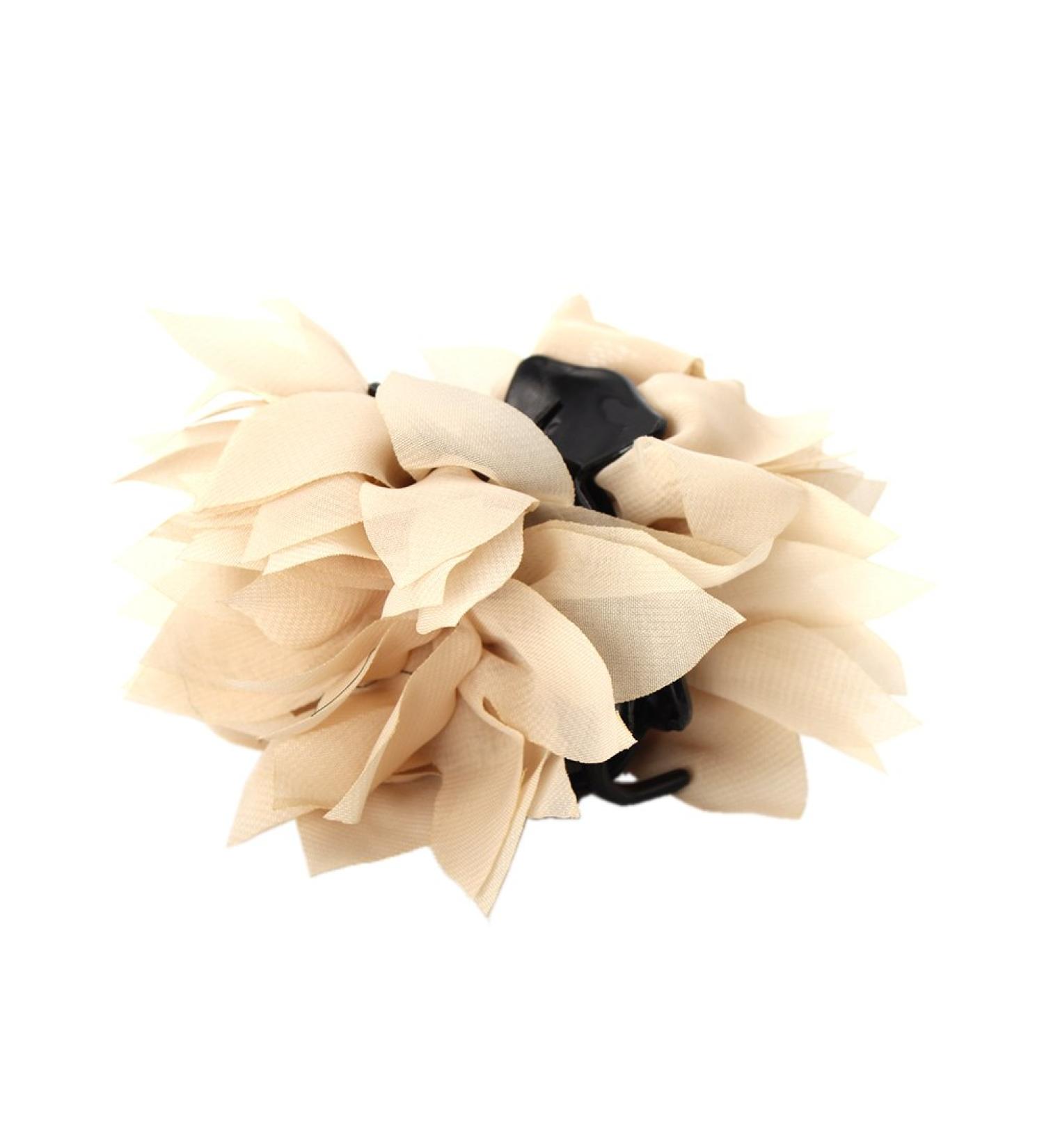 JUSTFOX - Hair clip flowers lotus flower (beige)