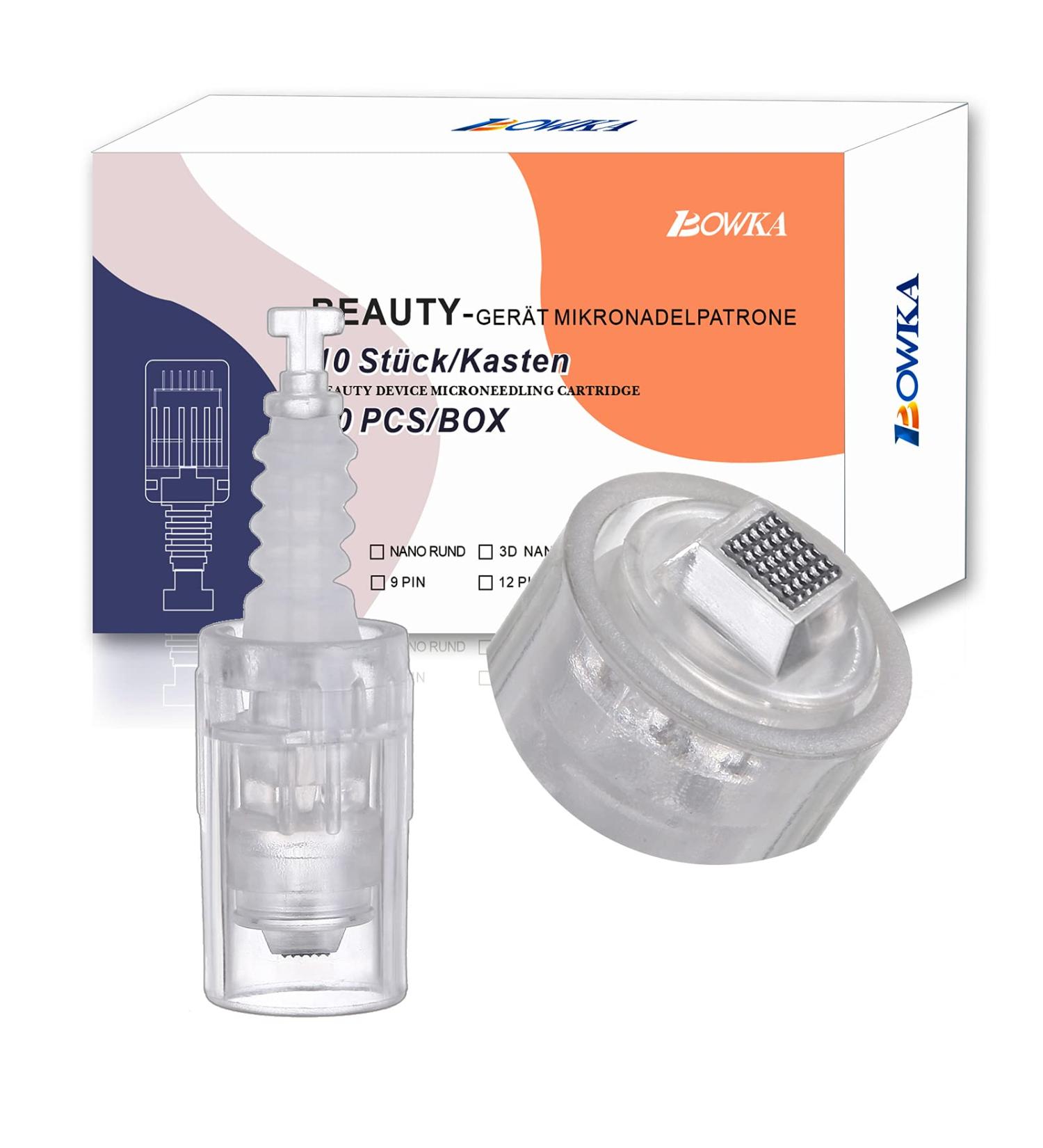 Buy Bowka 3DL Nano Needles for Microneedling Pen - Universal Replacement (10 Pack) | Adjustable Electric Derma Pen - Buy Online on GoSupps.com