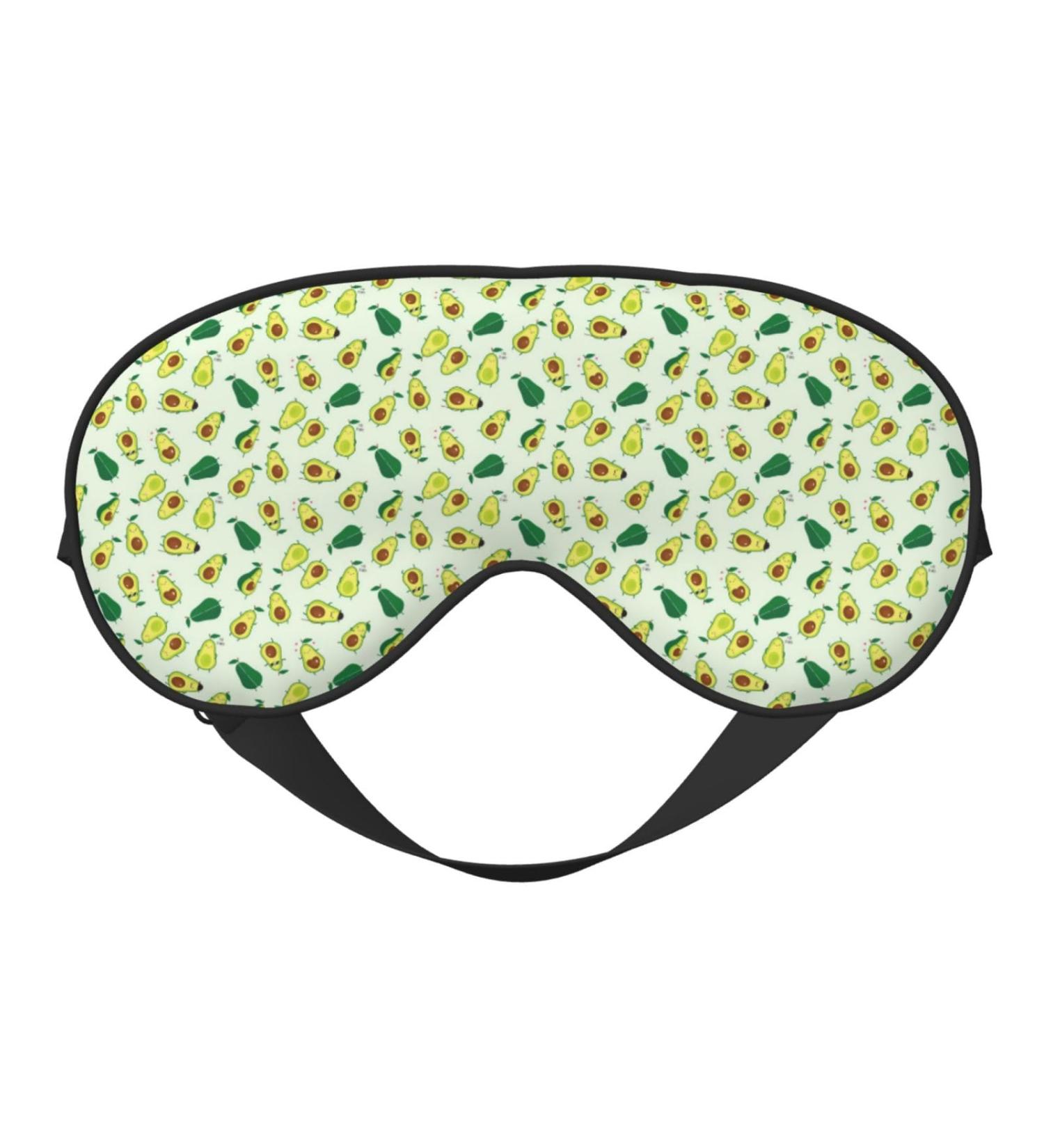 Cartoon Fruit Print Sleep Masks | Comfortable & Soft Eye Mask with Adjustable Strap - Perfect for Home & Travel - Buy Online on GoSupps.com