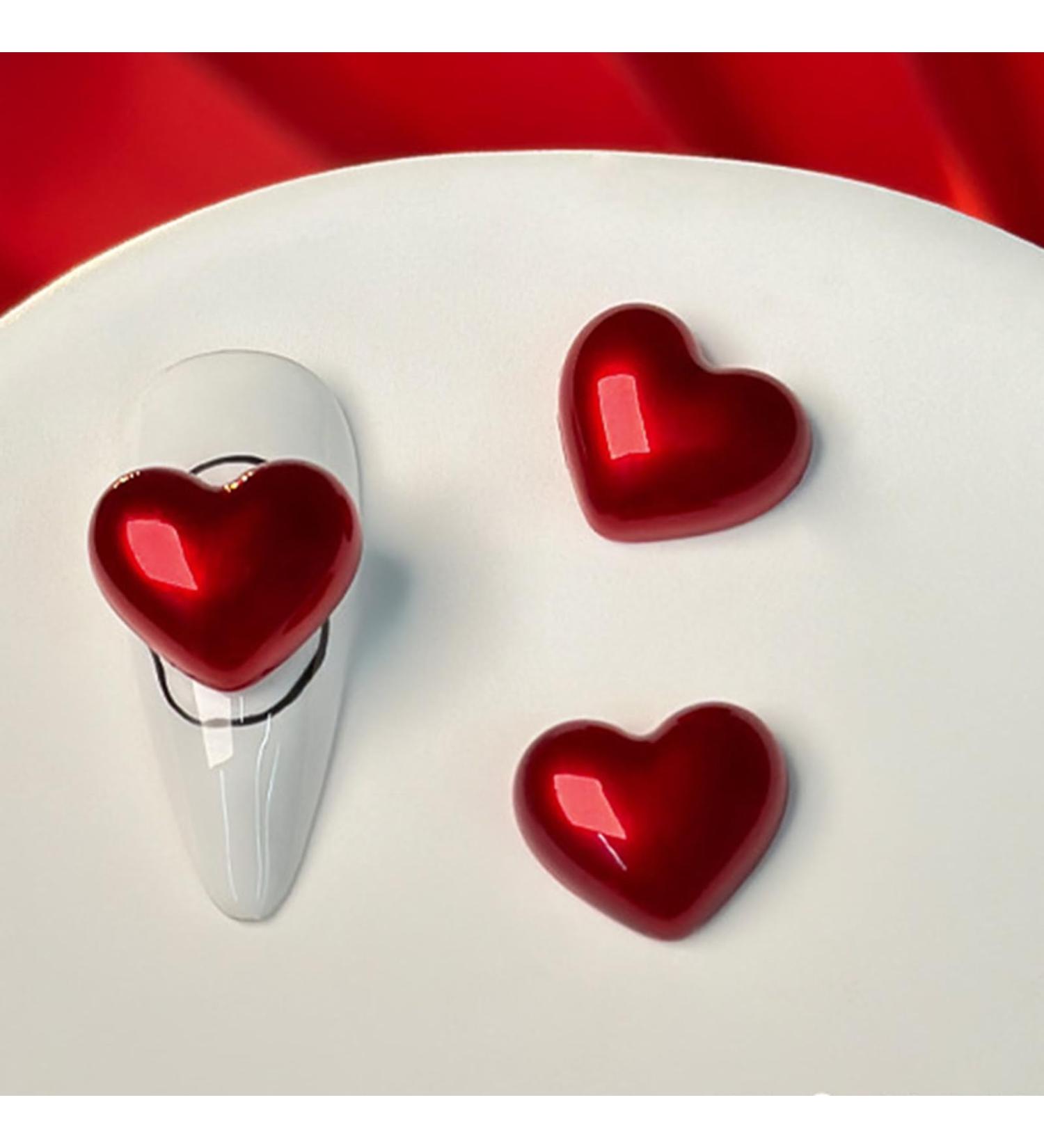 Love New Year Nail Crystal Heart Nail Art Plush Heart Nail Art Decoration Nail Supplies For Girl Crystal Heart Nail Art Love Nail Plush Heart Nail Art Decor - Buy Online on GoSupps.com