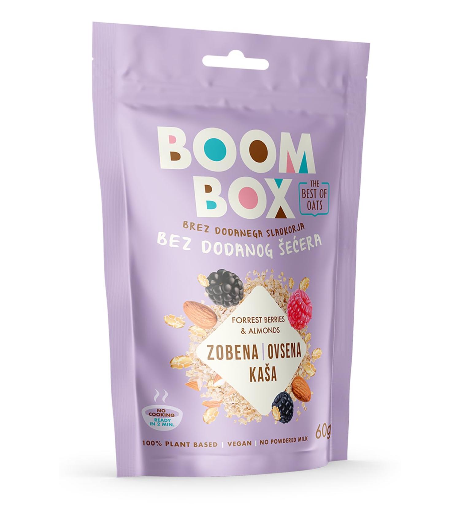 BOOM BOX Forest Berry Almond Oatmeal - 300 g - Healthy Breakfast Choice