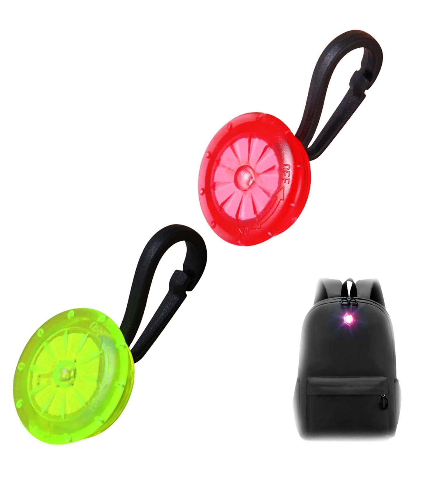 2pcs LED Safety Lights Kids School Bag LED Lights Safety Reflector Pendants Dog LED Light Dog Clip on Light Waterproof LED Flashing Light for School Bag Backpack Keyring Dog Collar Night Camping - Buy Online on GoSupps.com