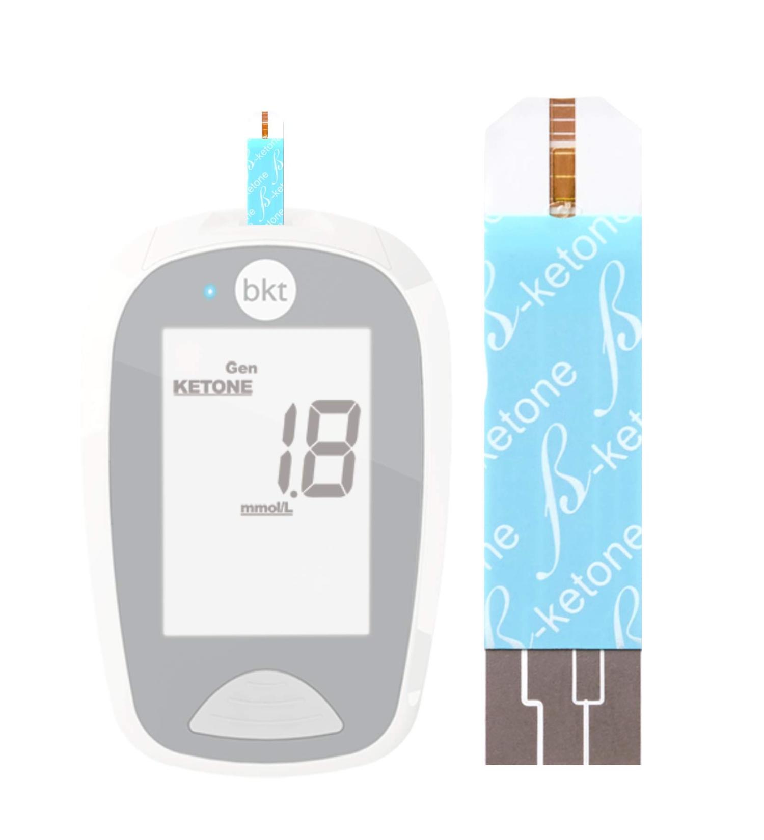 Blood Ketone Test Strips 100ct | Compatible with BKT Meter & Keto-Mojo Bluetooth Meter | Best Ketone Testing Option - Buy Online on GoSupps.com