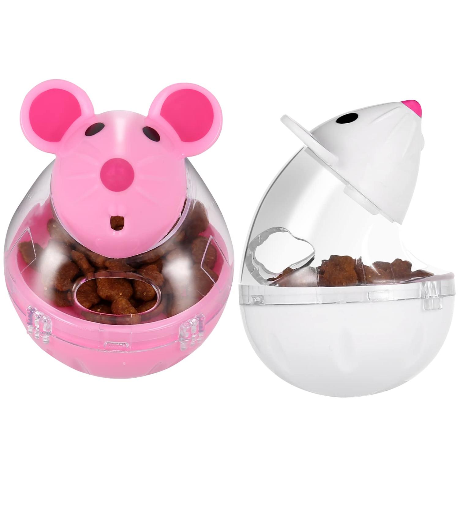 Auxsooul Cat Interactive Toys - 2-Pack Snackball & Food Dispenser for Cats - Intelligence & Treat Play - Buy Online on GoSupps.com