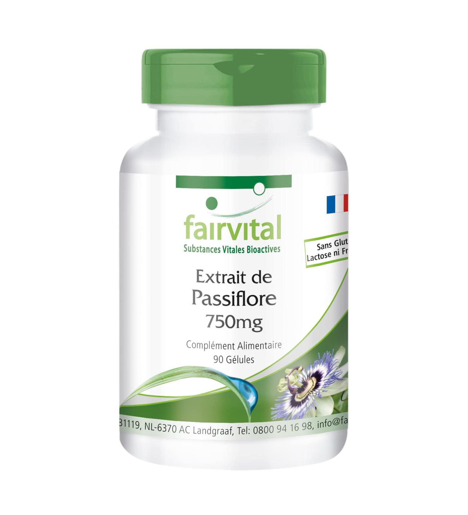 Fairvital | Passion flower extract - VEGAN - 2250mg per serving - Highly dosed - 90 capsules - standardized to 2% flavones - Buy Online on GoSupps.com