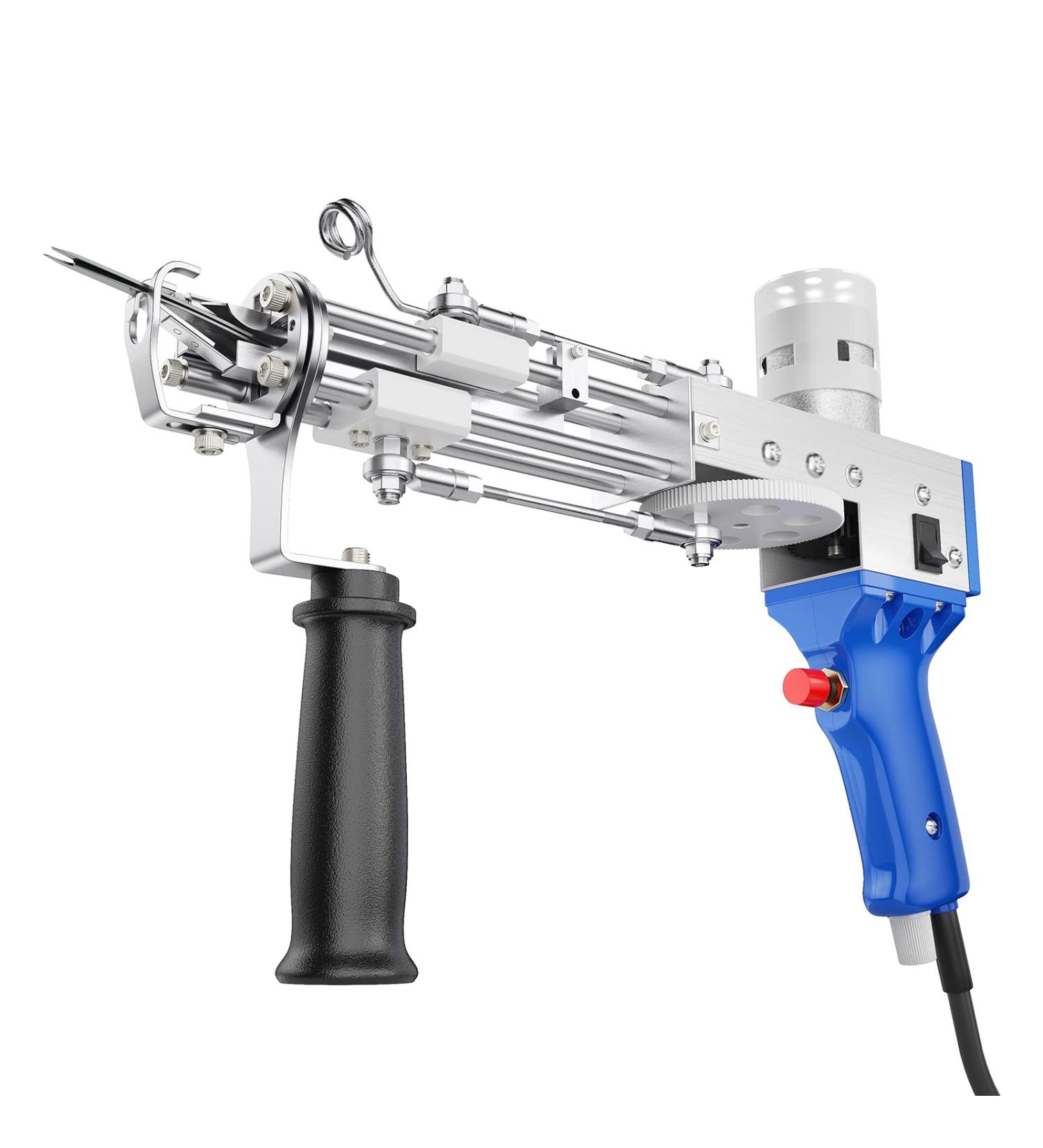 Kacsoo Electric Cut Pile Tufting Gun - Handheld Knitting Rug Gun (Blue Cut Pile) | 5-40 Stitches/Sec | 100V-240V - Buy Online on GoSupps.com