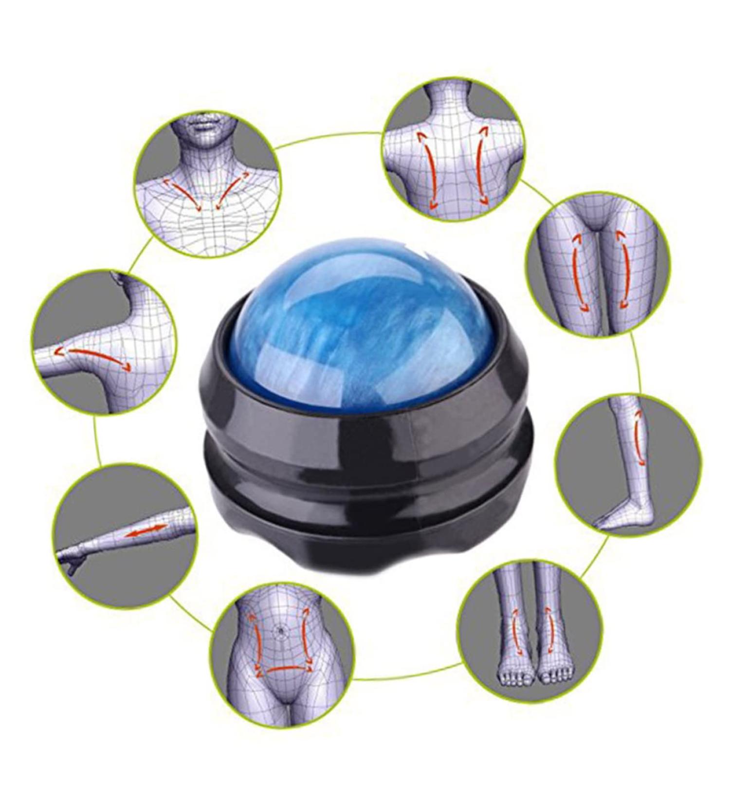Healeved Cold Muscle Scroll Foot Roller & Massage Tools | Premium Exercise & Recovery Roller | Green Massage Ball & Manual Scroll Wheel - Buy Online on GoSupps.com