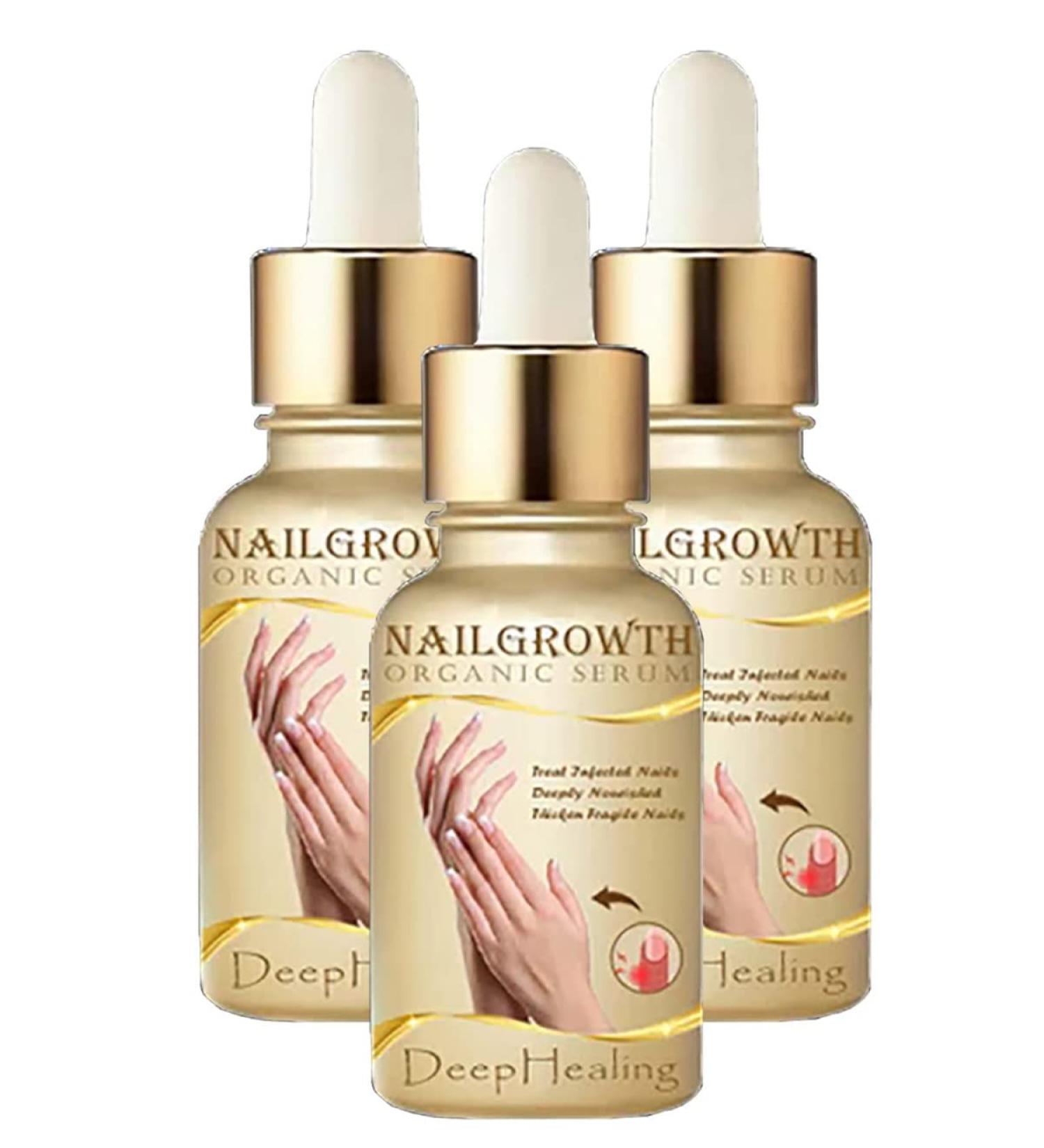 Nailgrowth Deep Healing Organic Serum - Strengthening & Repair Nail Serum for Growth | 3PCs - Buy Online on GoSupps.com