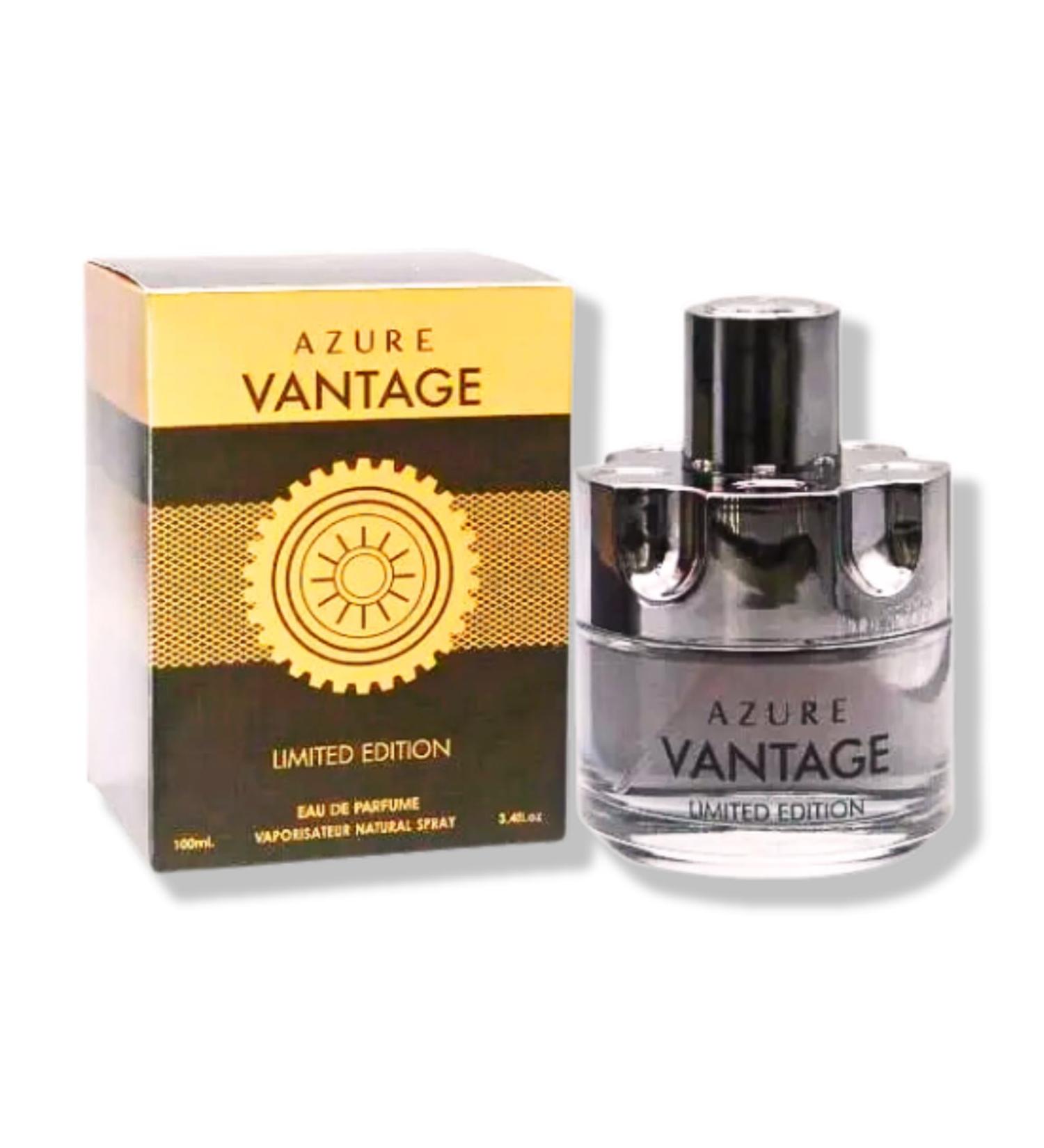 AZURE VANTAGE LIMITED EDITION POUR HOMME DESIGNER EDT 3.4 OZ. EAU DE PARFUM Woody Chypre fragrance for Men. - Buy Online on GoSupps.com