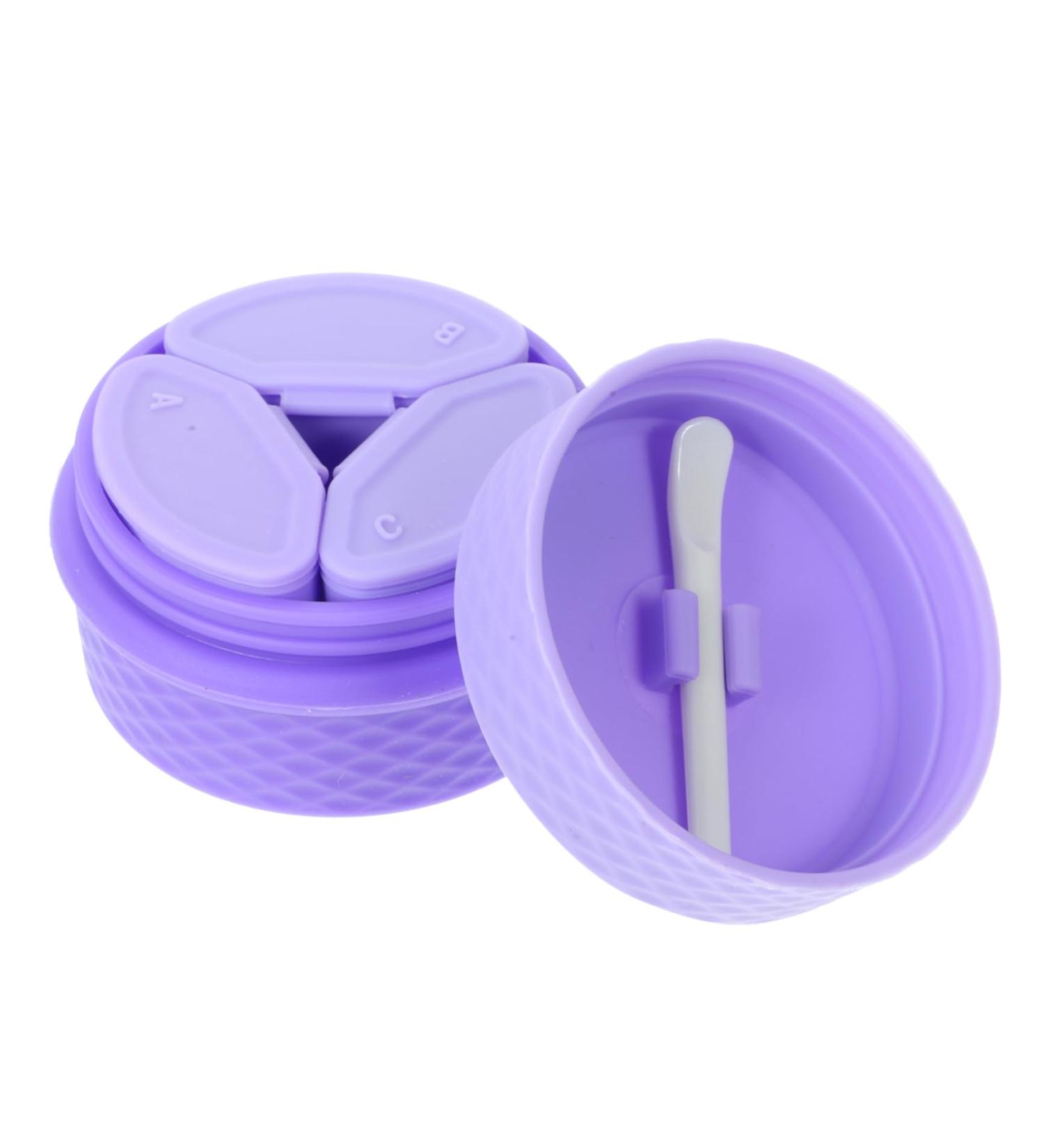 ABOOFAN 4 Sets Cream Box Makeup Containers Silicone Travel Bottle Travel Lotion Makeup Cream Jar Empty Sample Container Empty Makeup Pot Cosmetic Jar with Lid Lip Scrub Jar Cream Holder - Buy Online on GoSupps.com