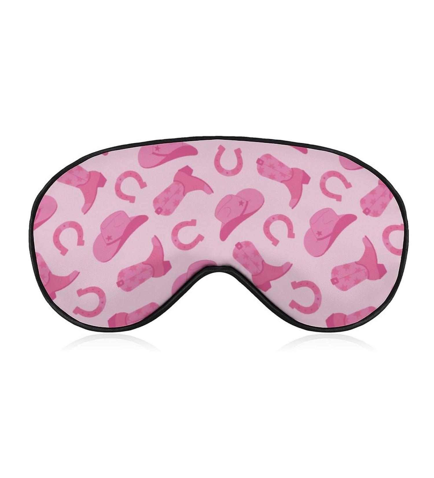 Buy Pink Cowgirl Sleeping Mask - Soft Adjustable Eye Cover for Men & Women | Light-Blocking Sleep Mask for Better Sleep - Buy Online on GoSupps.com