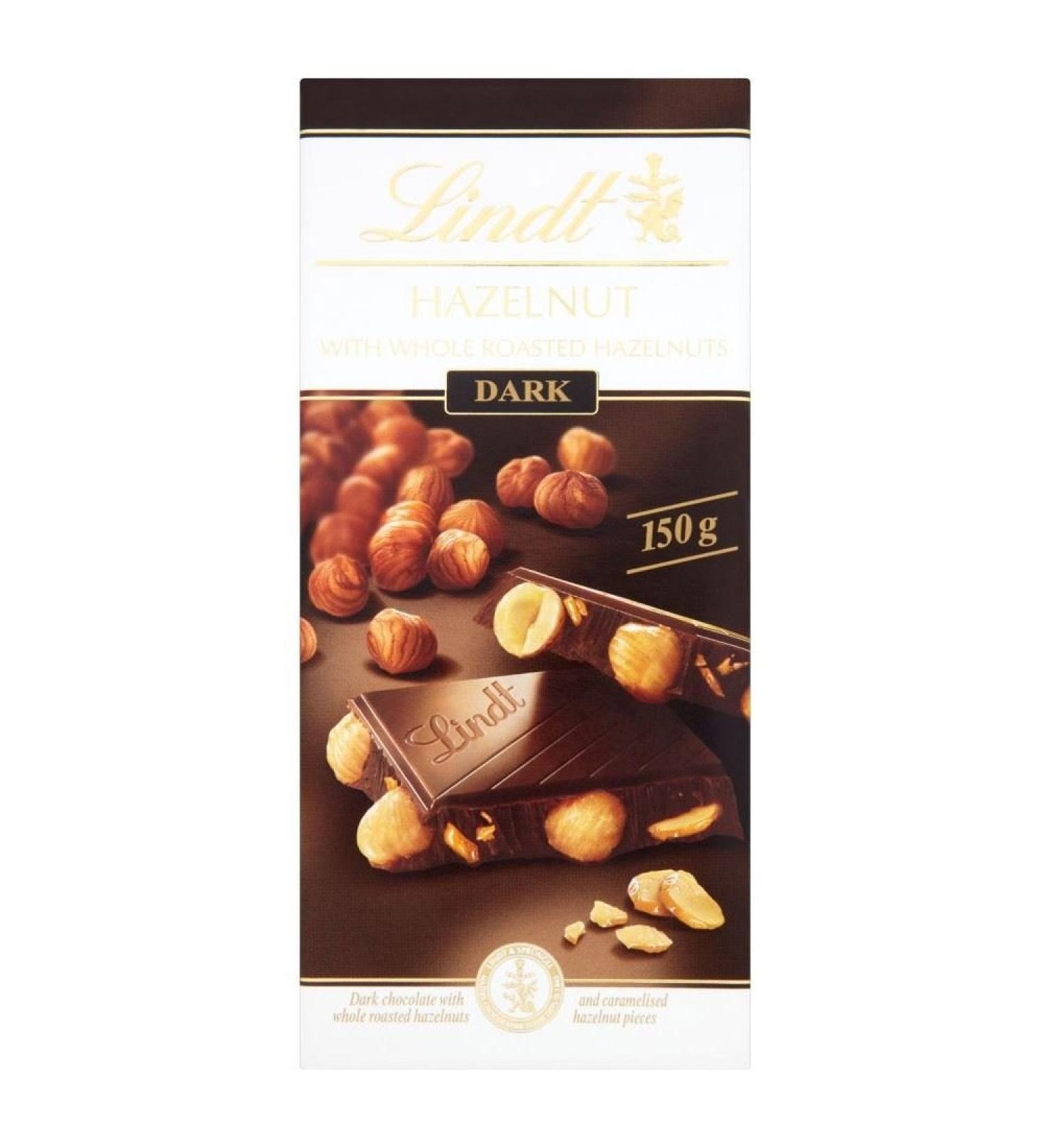 Lindt Lindt dark chocolate hazelnuts (150g) - Pack of 2