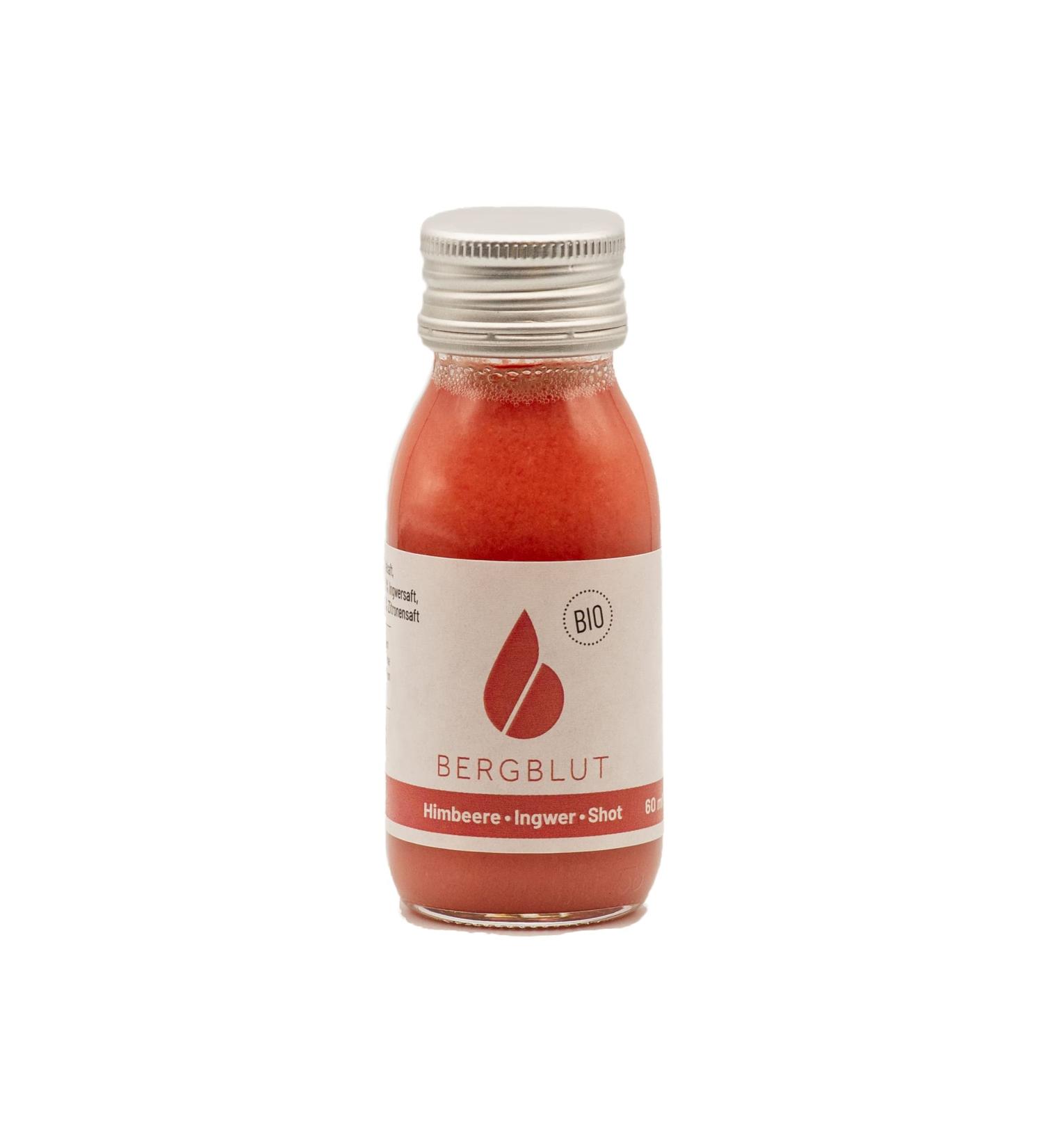 Bergblut Bergblut 8 x 60ml Organic Bergshot Vegetable & Fruit Juice No Flavours or Preservatives in Takeaway Bottle with Natural Sweetness