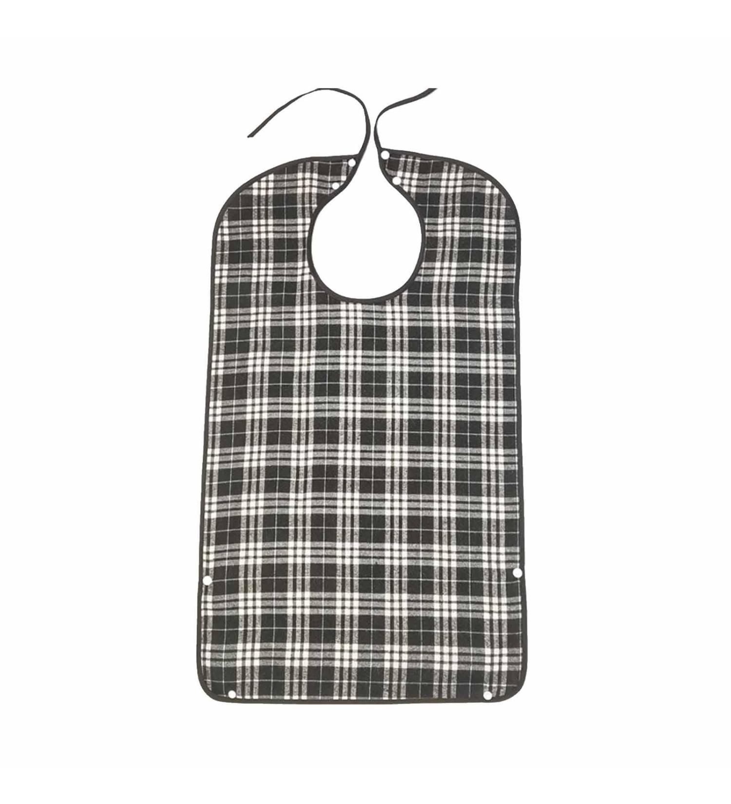 Adult Bibs - Washable Adult Dining Bibs | Eating Large Bib For Adults | Soft Adult Waterproof Bibs | Reusable Adult Spill Black - Buy Online on GoSupps.com