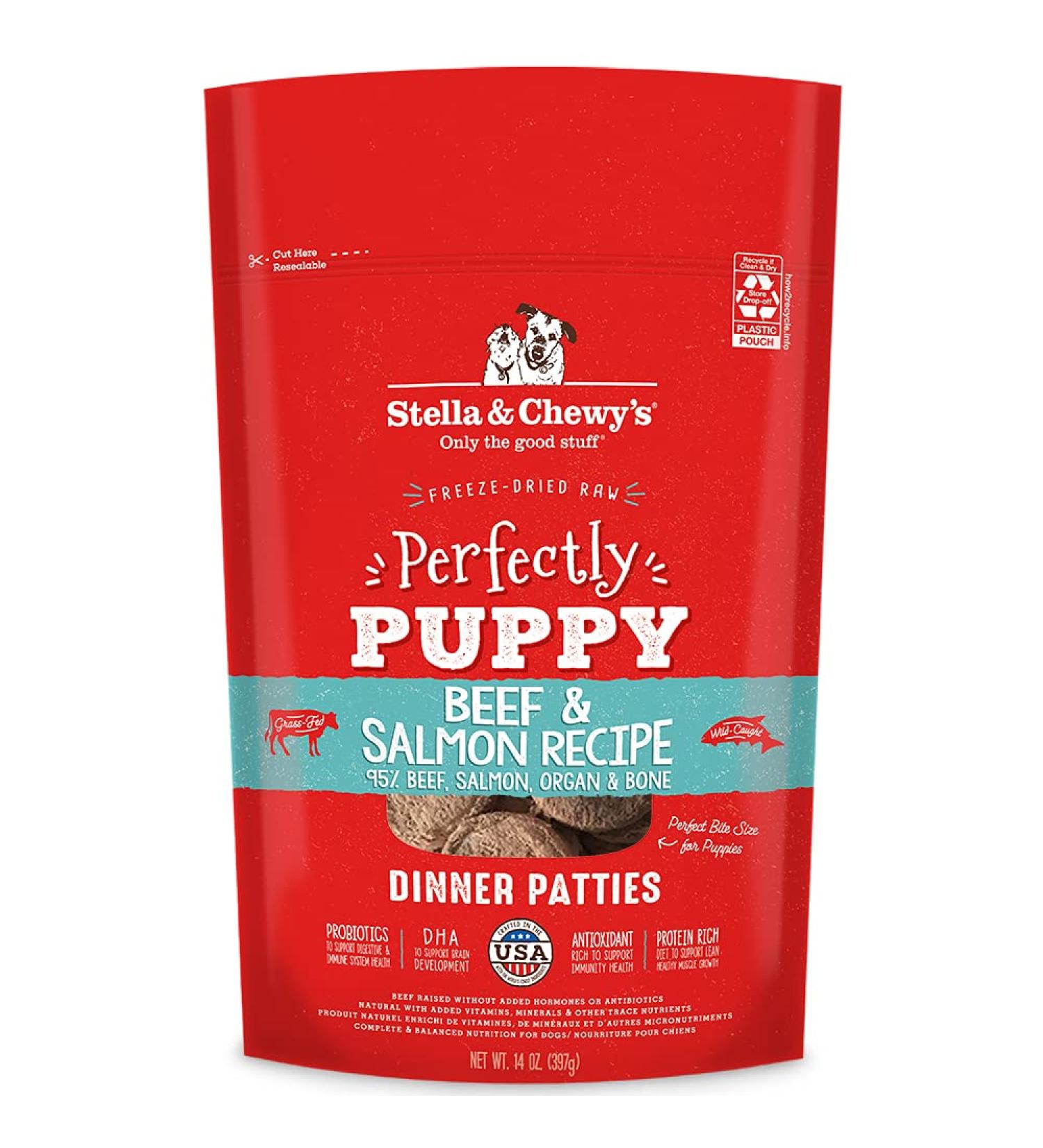 Stella & Chewy's Puppy Dinner Patties - Beef & Salmon 14oz (Pack of 1) - Buy Online on GoSupps.com