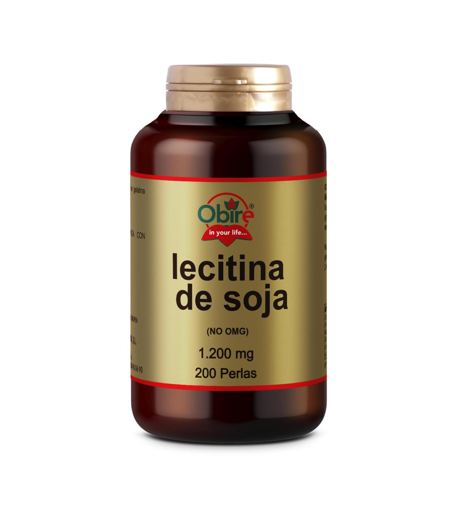 Obire | L cithine de soja 1200mg | 200 perles | Source naturelle de phospholipides | Soin h patique et m tabolique - Buy Online on GoSupps.com