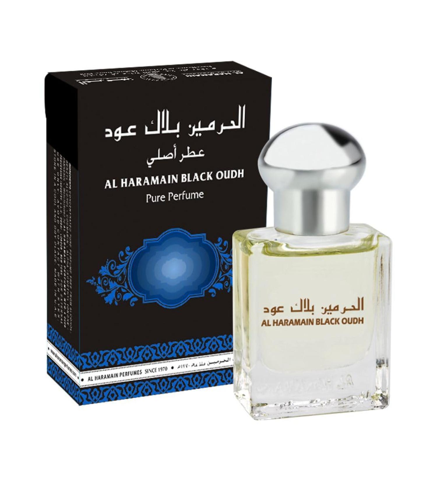 Al Haramain Black Oudh - Oriental Perfume Oil 15 ml - 2 Pack