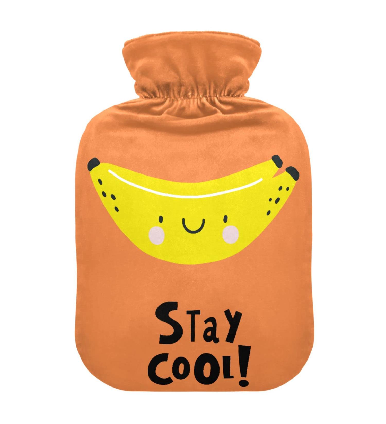 2L Cartoon Banana Heat Bottle - Durable Hot Water Bag for Pain Relief & Heat Therapy | Ideal for Shoulders Neck & Cramps - Buy Online on GoSupps.com