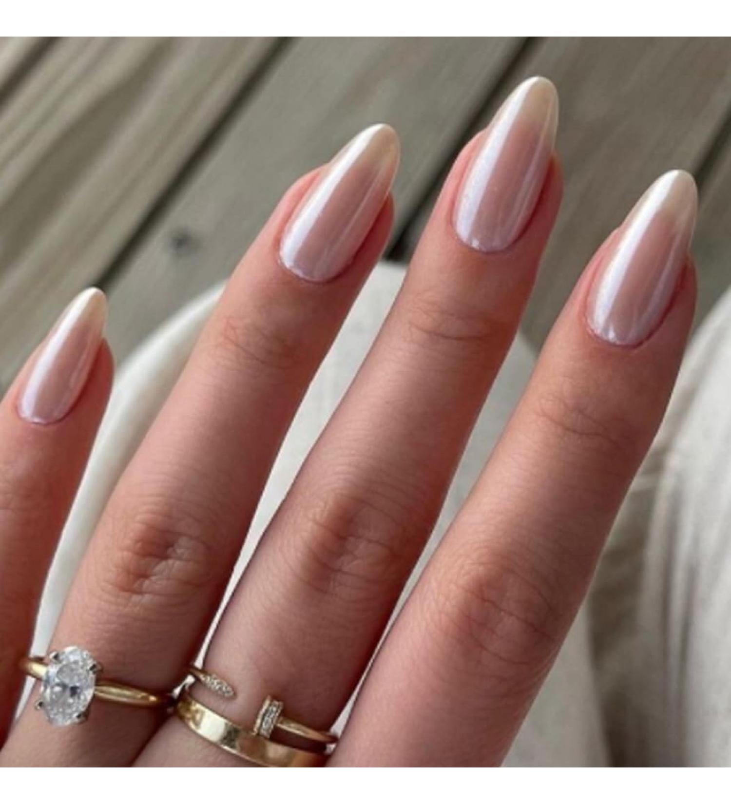 Coffin False Nails Natural Pink Press on Nails French Short Fake Nails Ballerina Acrylic Stick on Nails 24pcs for Women and Girls with solid glue nail lamp (Color : White Size : B) - Buy Online on GoSupps.com