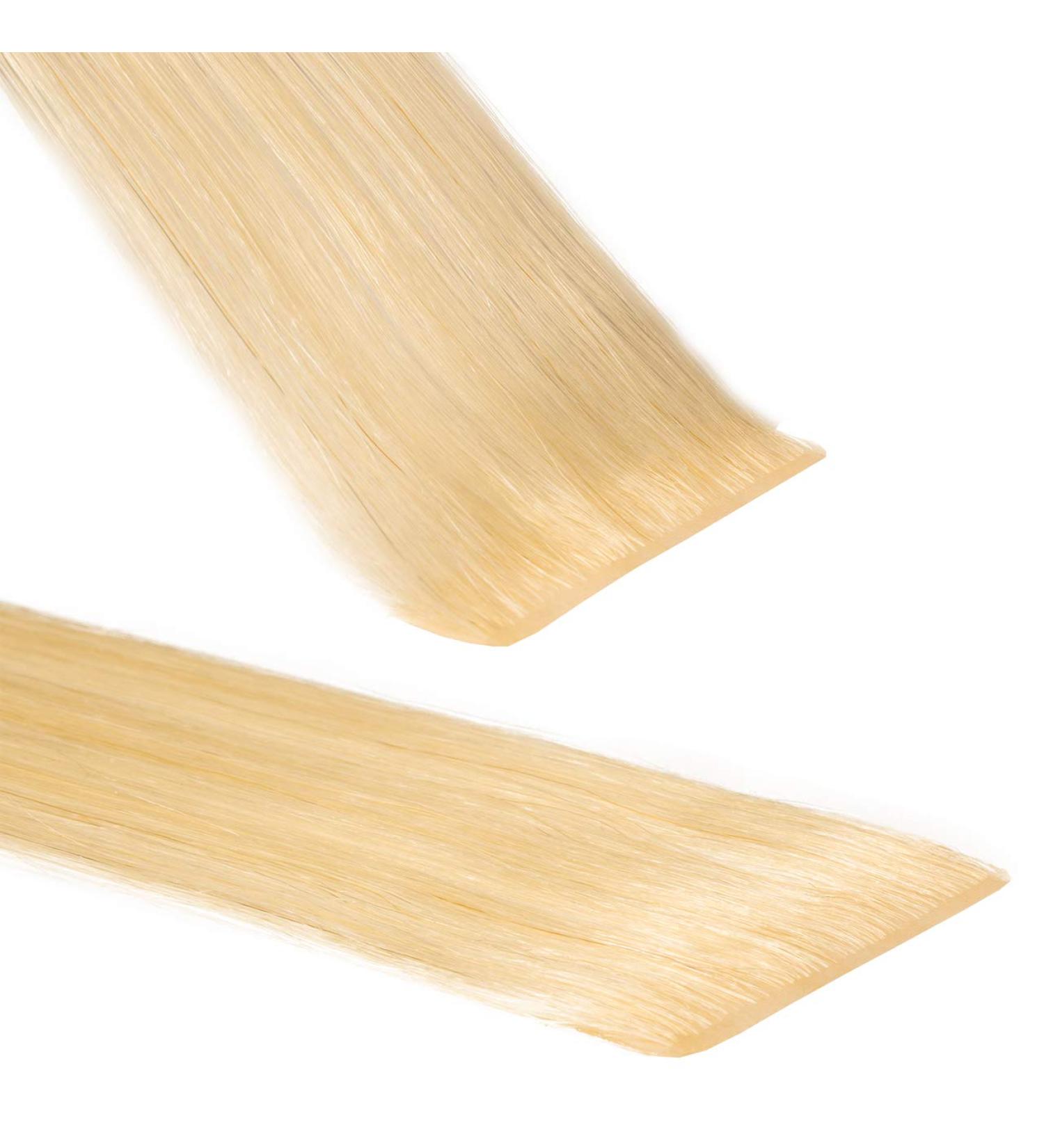 Premium Invisible Tape Hair Extensions - Real Hair 60cm 20 Tapes #22 Golden Blonde - hair2heart - Buy Online on GoSupps.com
