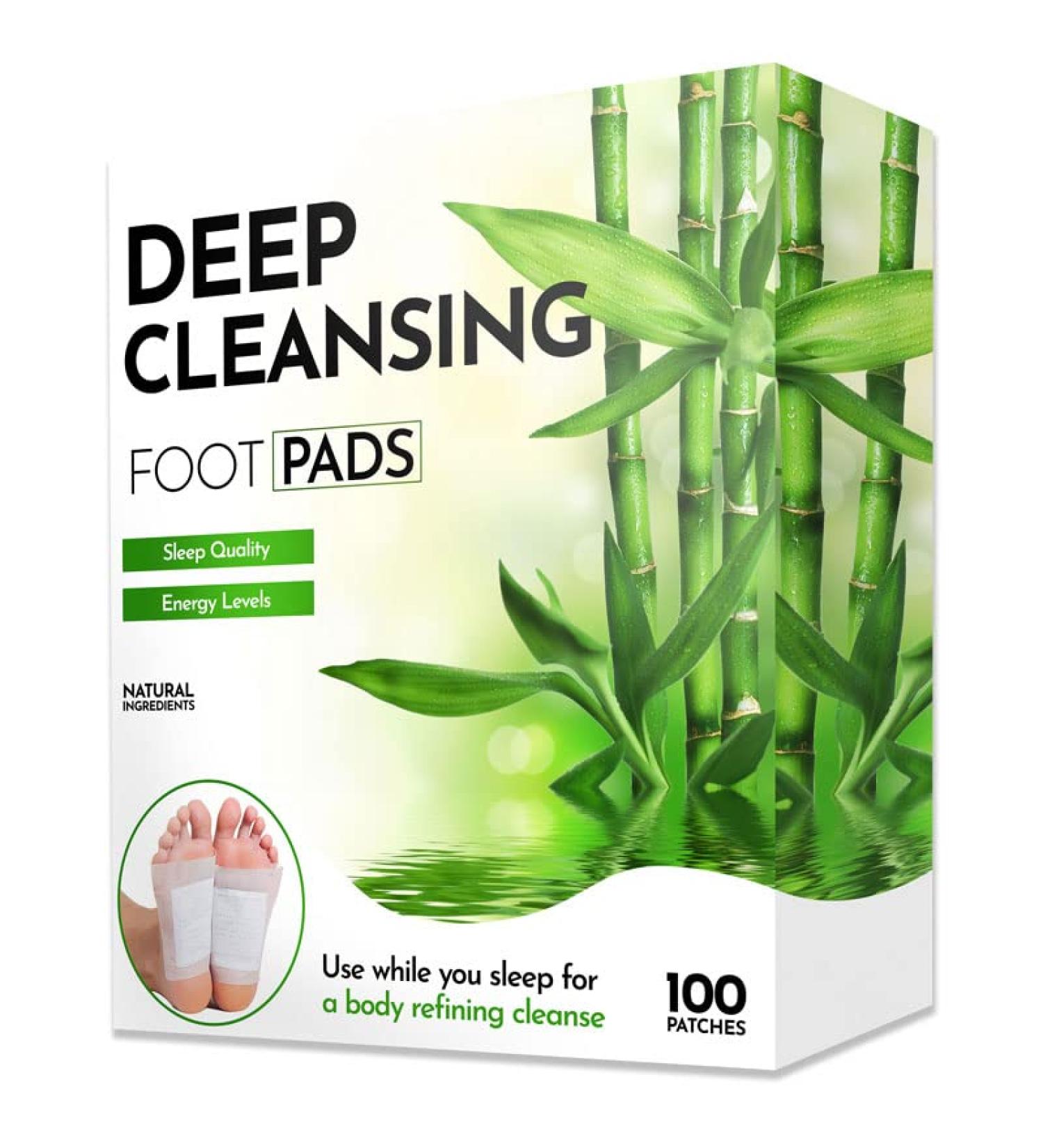 WisePatch Foot Pads 100 PCS - Natural Detox Foot Patches for Body Cleansing - Buy Online on GoSupps.com