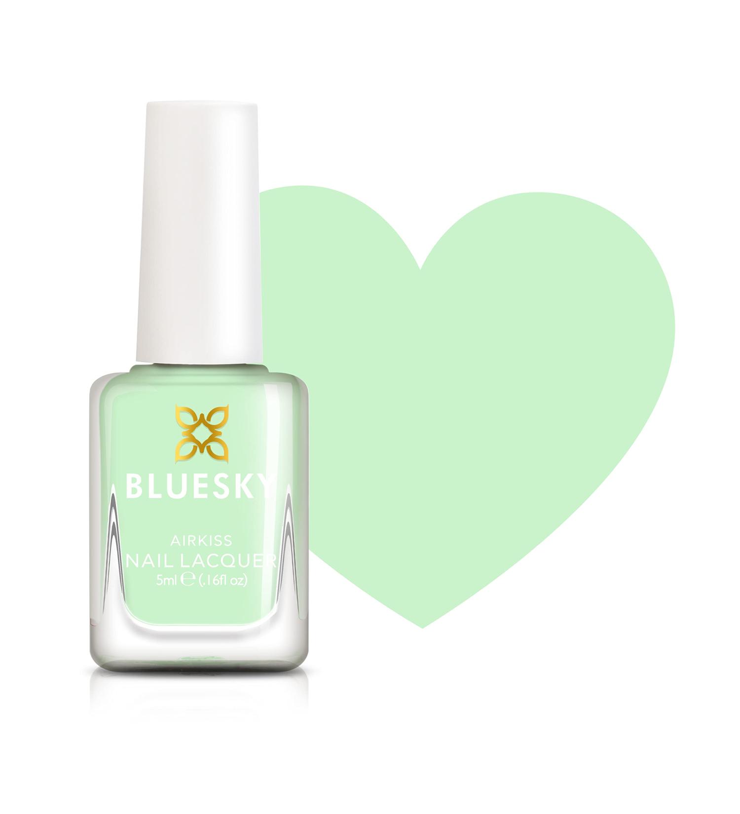Bluesky Kids Nail Varnish - Ice Cream Dream Green Touching Peele Non-Toxic Water Based Odourless Nail Polish for Kids 7ml - Buy Online on GoSupps.com