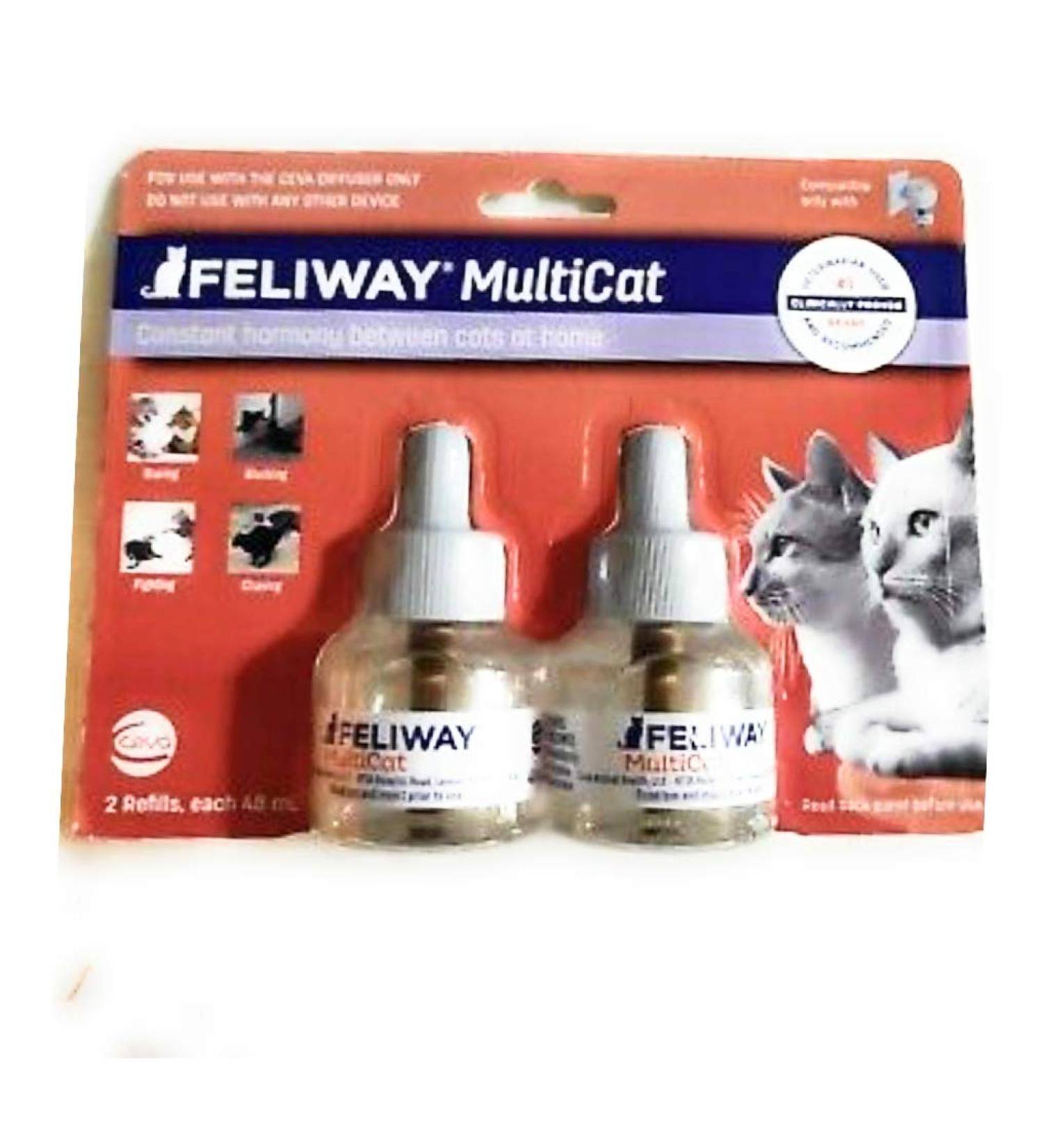 FELIWAY Multicat Diffuser Refill 2 Refills 48ml Each