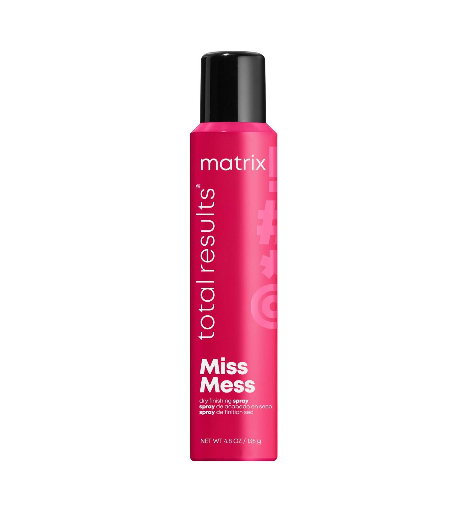 MATRIX Total Results Miss Mess Dry Finishing Spray - Texturizing Hairspray for Volume, Light Hold, Matte Finish - 4.8 Fl. Oz - Buy Online on GoSupps.com
