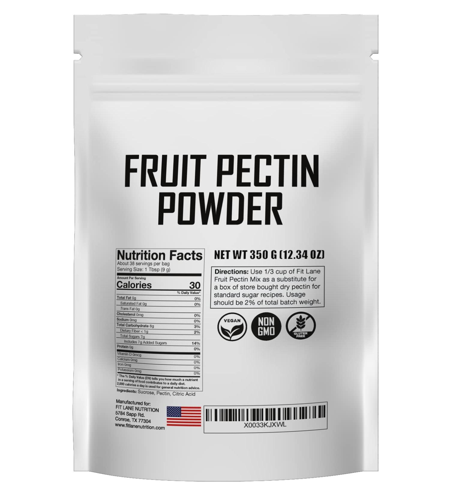 Natural Vegan Fruit Pectin Powder for Jams & Jellies - 350g Premium Bulk NON-GMO Powder - Buy Online on GoSupps.com