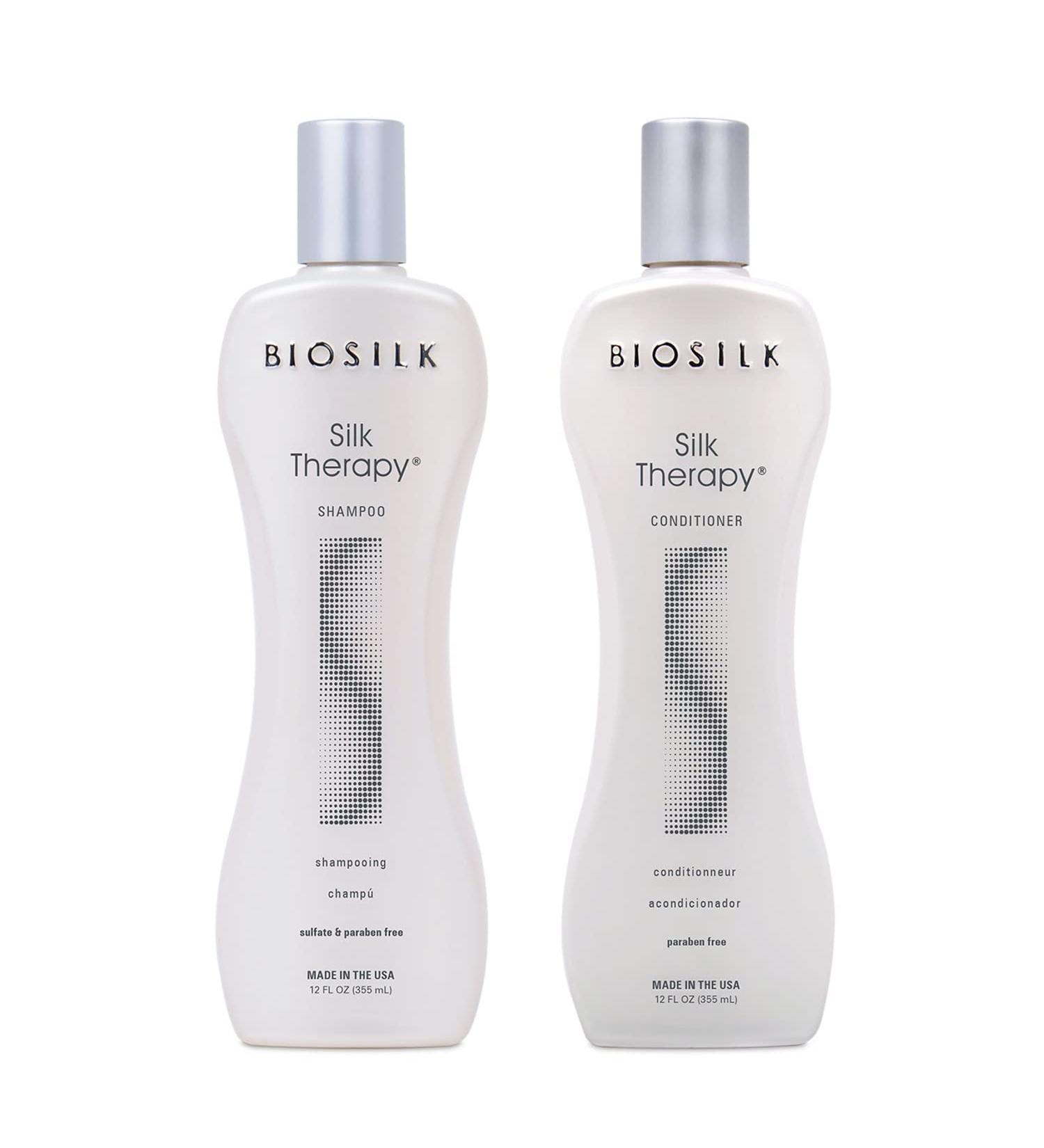 BIOSILK Silk Therapy Duo Set Shampoo and Conditioner 12 Oz 12 Fl Oz (Pack of 2)