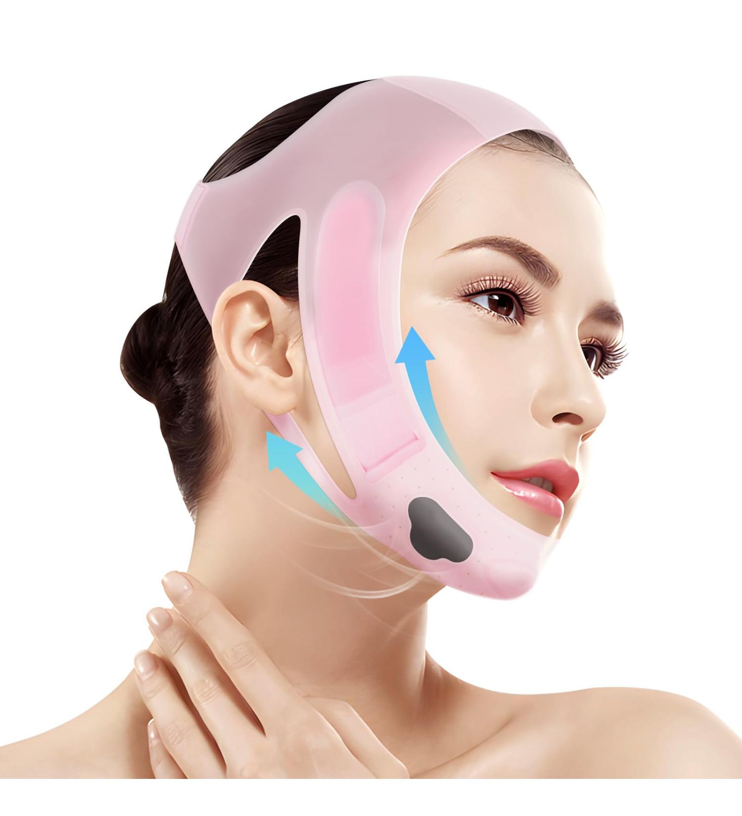V Line Face Lift Tape | Reusable Silicone Chin Strap for Men & Women | Perfect Lifting Solution 23-27in - Buy Online on GoSupps.com