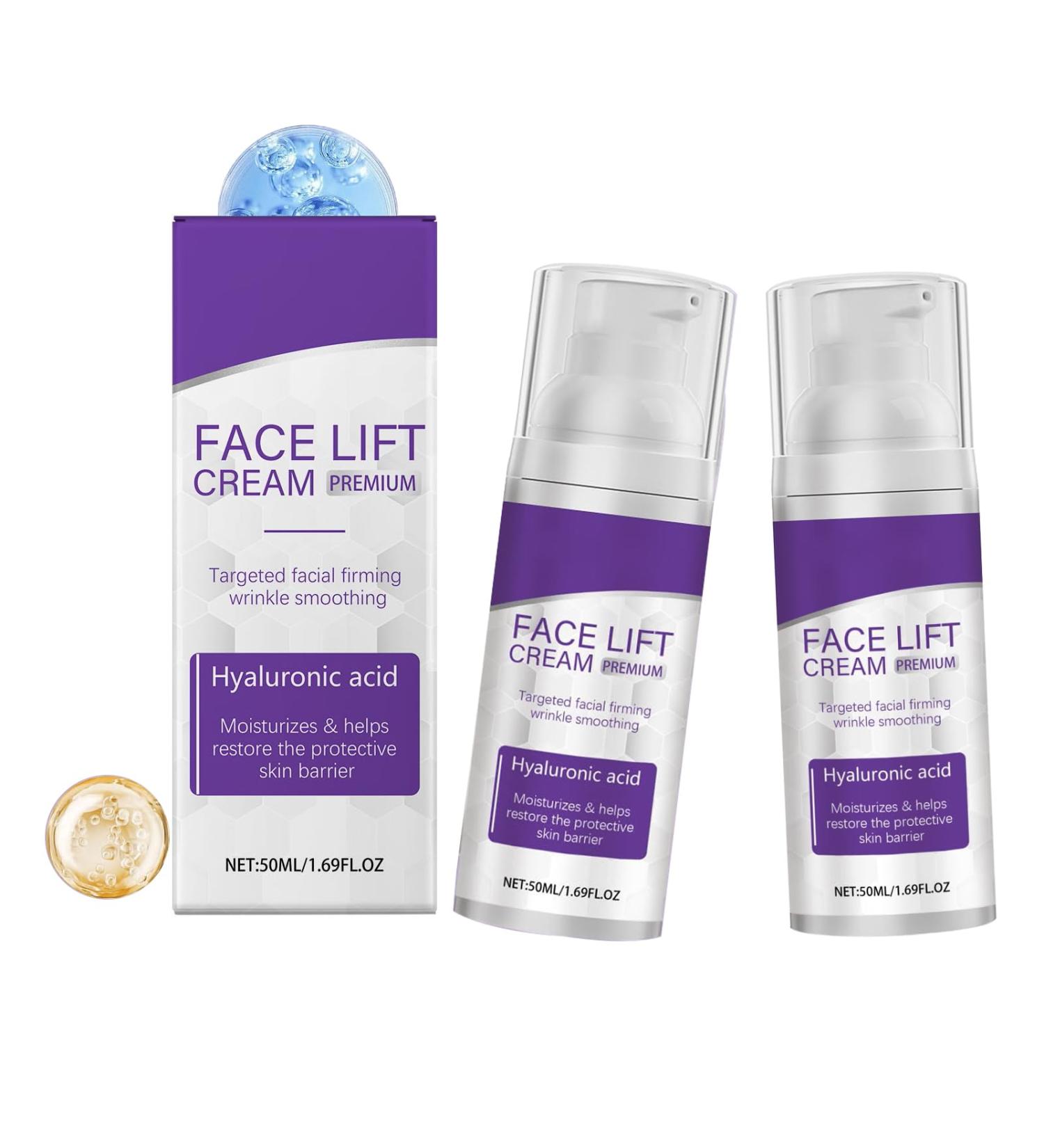 2 Pieces Instant Moisturizing Face Cream AntiAging Moisturizer for Face Smoothing and Nourishing Cream for Facial Wrinkles Firming Cream for Sagging Skin for All - Buy Online on GoSupps.com