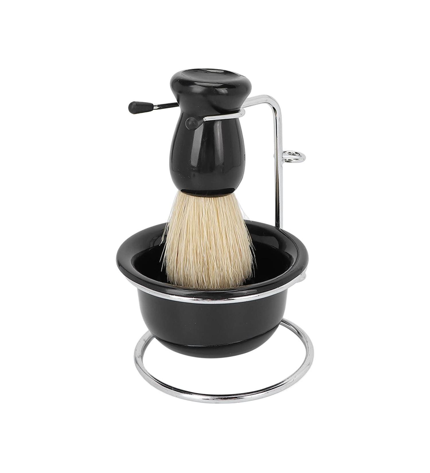 3pcs Professional Beard Shaving Brush Set - Manual Shaving Brush Bowl & Stand Kit for a Perfect Shave | International Shipping - Buy Online on GoSupps.com