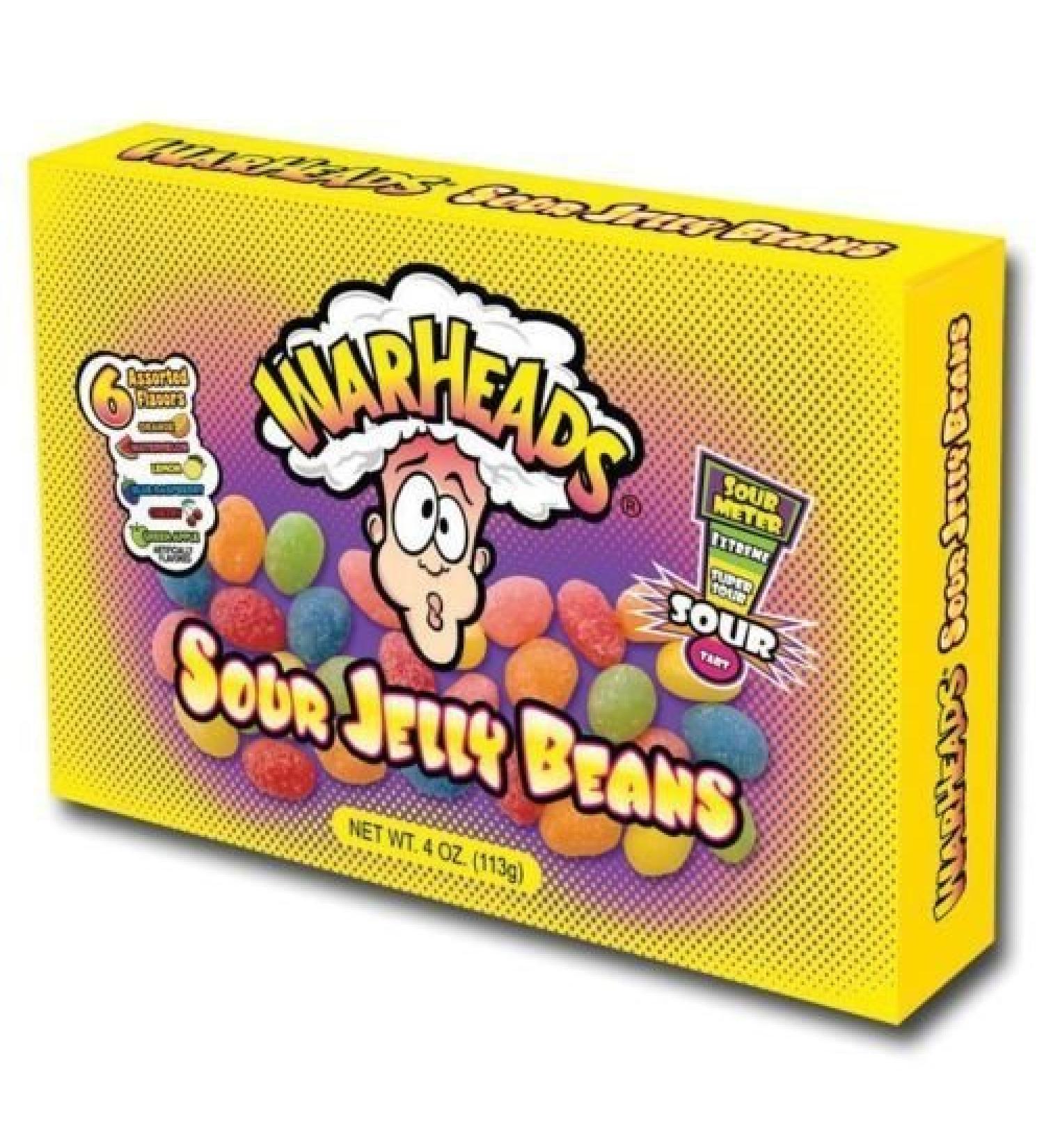 Warheads Warheads Sour Jelly Beans Lot de 12 sachets de 113 g