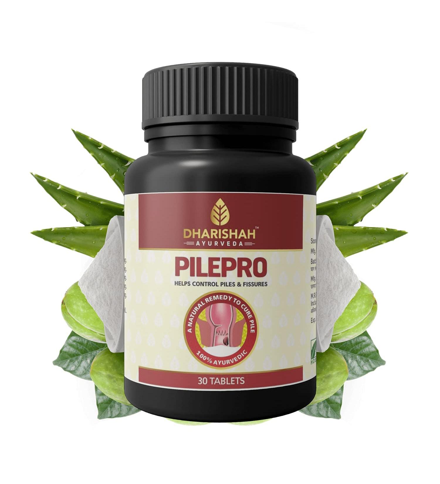 Pexal Dharishah Ayurveda Pilepro Capsules - 30 Capsules for Bleeding Piles/Hemorrhoids - Buy Online on GoSupps.com